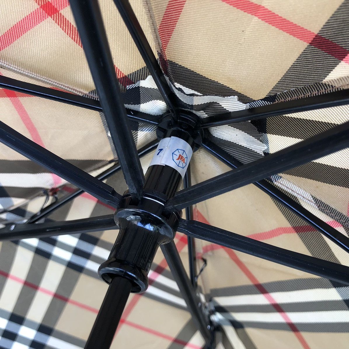 Burberry Burberry's Checked Novacheck Waterproof Folding Umbrella Size ONE SIZE - 9 Thumbnail
