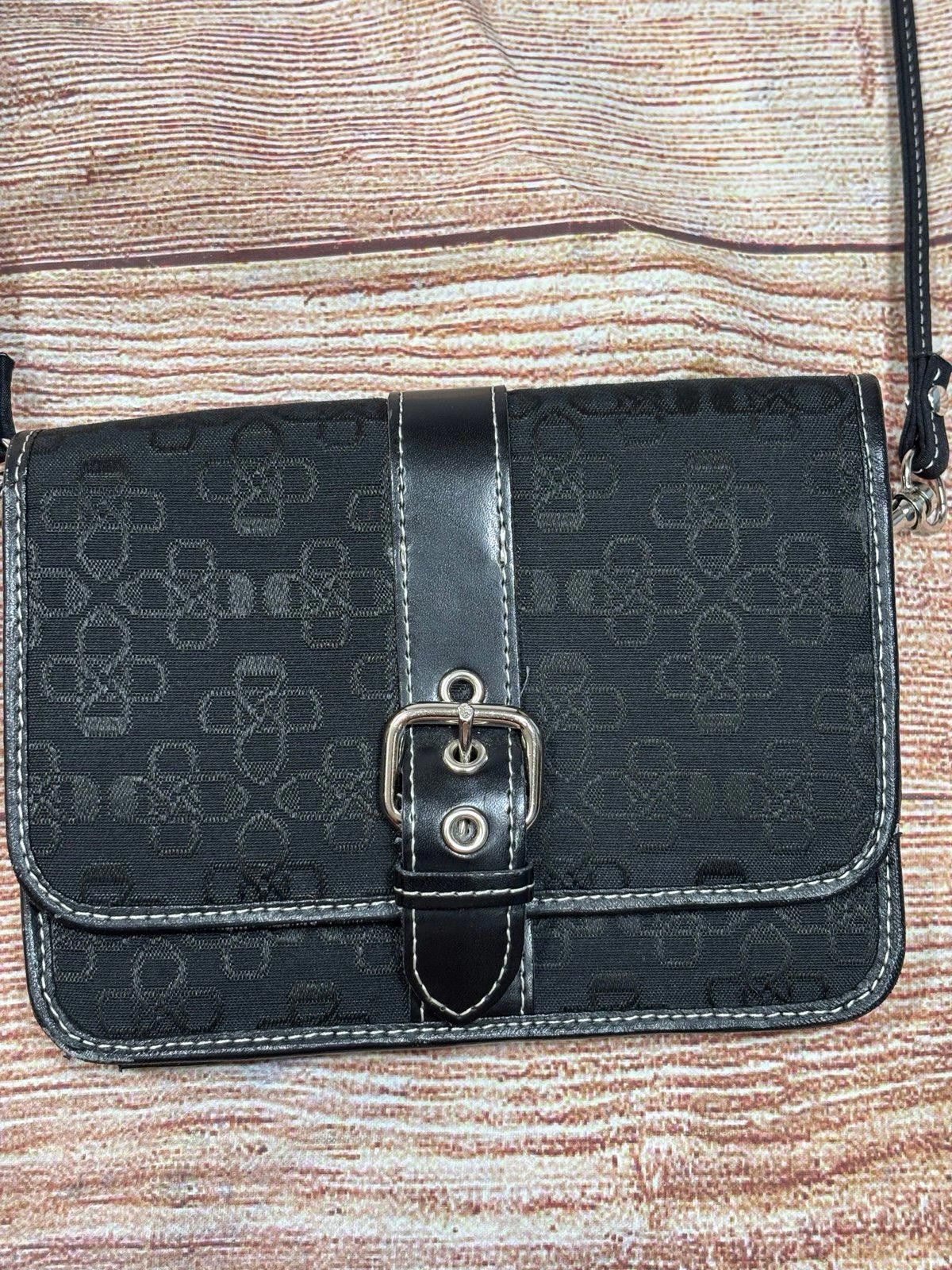 Croft & Barrow Croft & Barrow Black Floral Pattern Crossbody Bag NWOT Size ONE SIZE - 2 Thumbnail