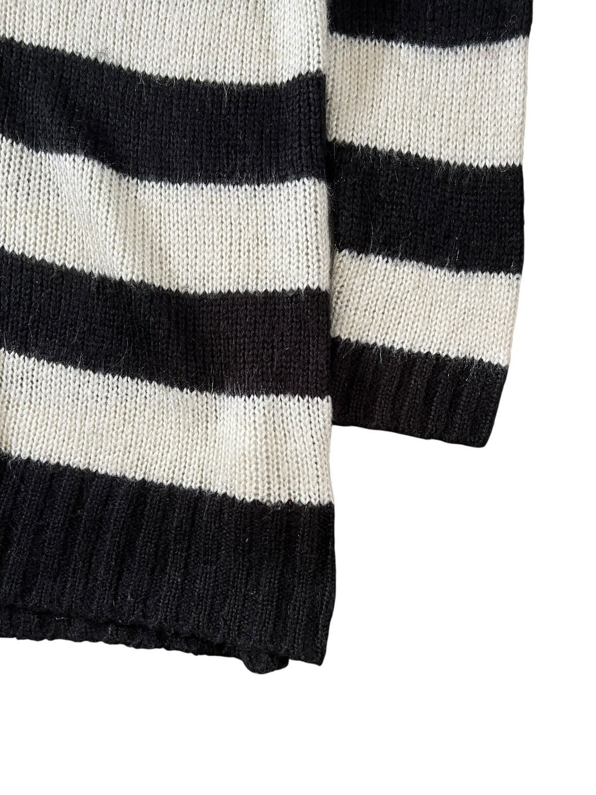 Algonquins Algonquins 🇯🇵 Border Stripes Button Knit Sweater Size L / US 10 / IT 46 - 4 Thumbnail