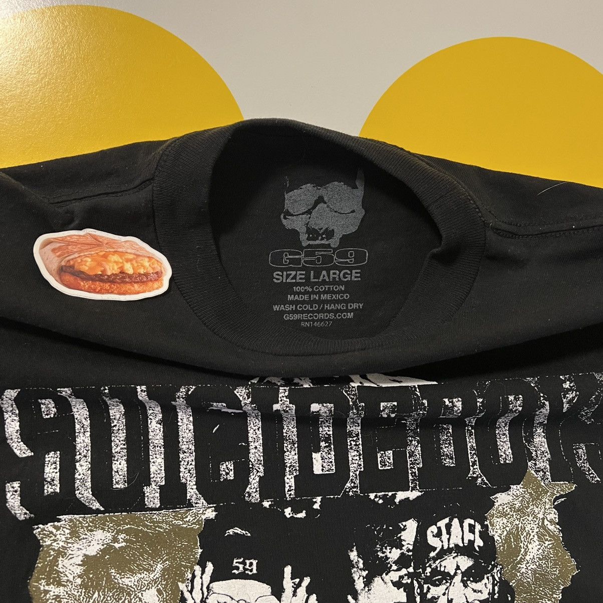 G59 Records $uicideboy$ grey day 2025 tour tee large black Size US L / EU 52-54 / 3 - 3 Thumbnail