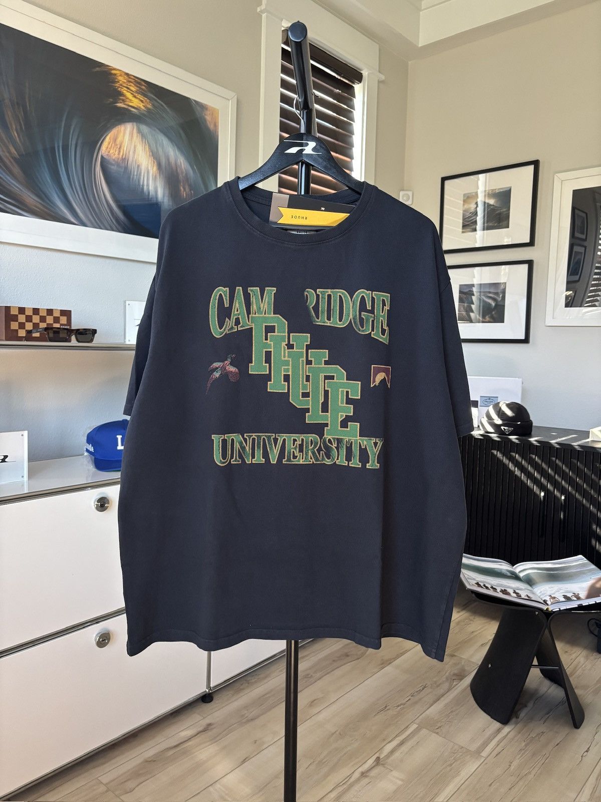 Rhude RHUDE | CAMBRIDGE UNIVERSITY GRAPHIC LOGO TEE Size US XXL / EU 58 / 5 - 1 Thumbnail