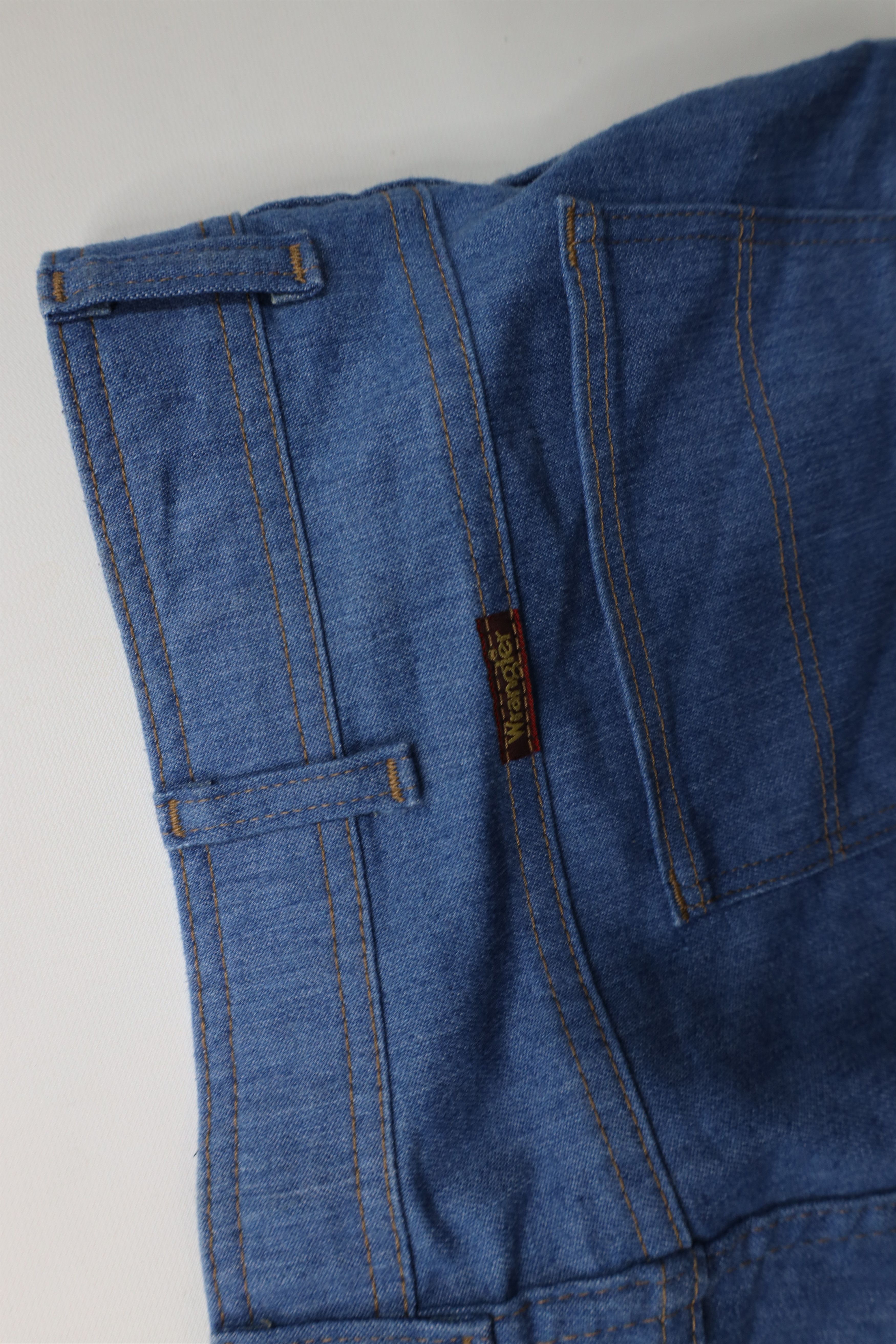 Vintage × Wrangler Vintage 90s Wrangler Faded Flared Wide Leg Denim Jeans Blue Size US 40 / EU 56 - 13 Thumbnail