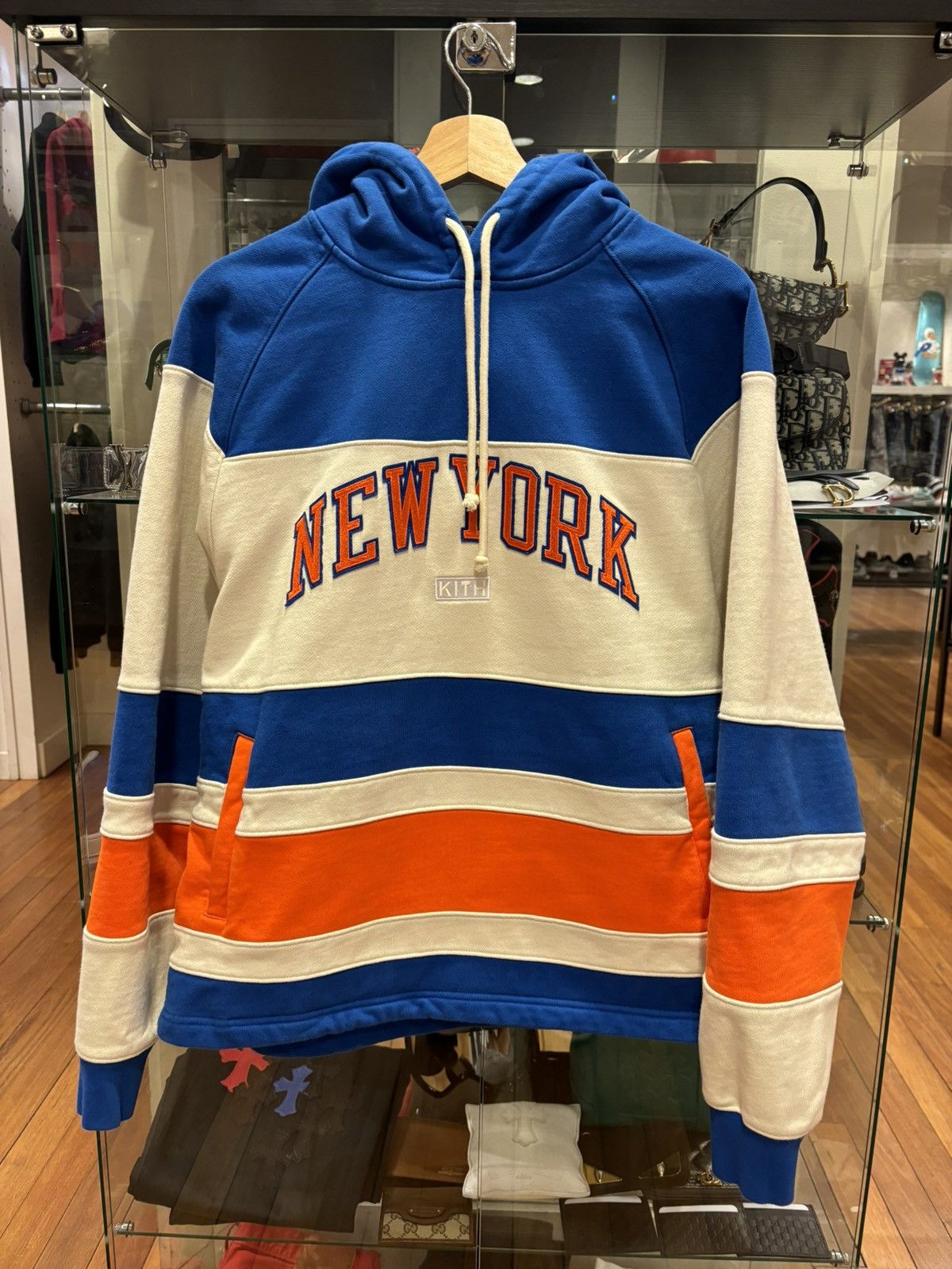 Kith × NBA × New York Kith New York Knicks Delk Hockey Hoodie 