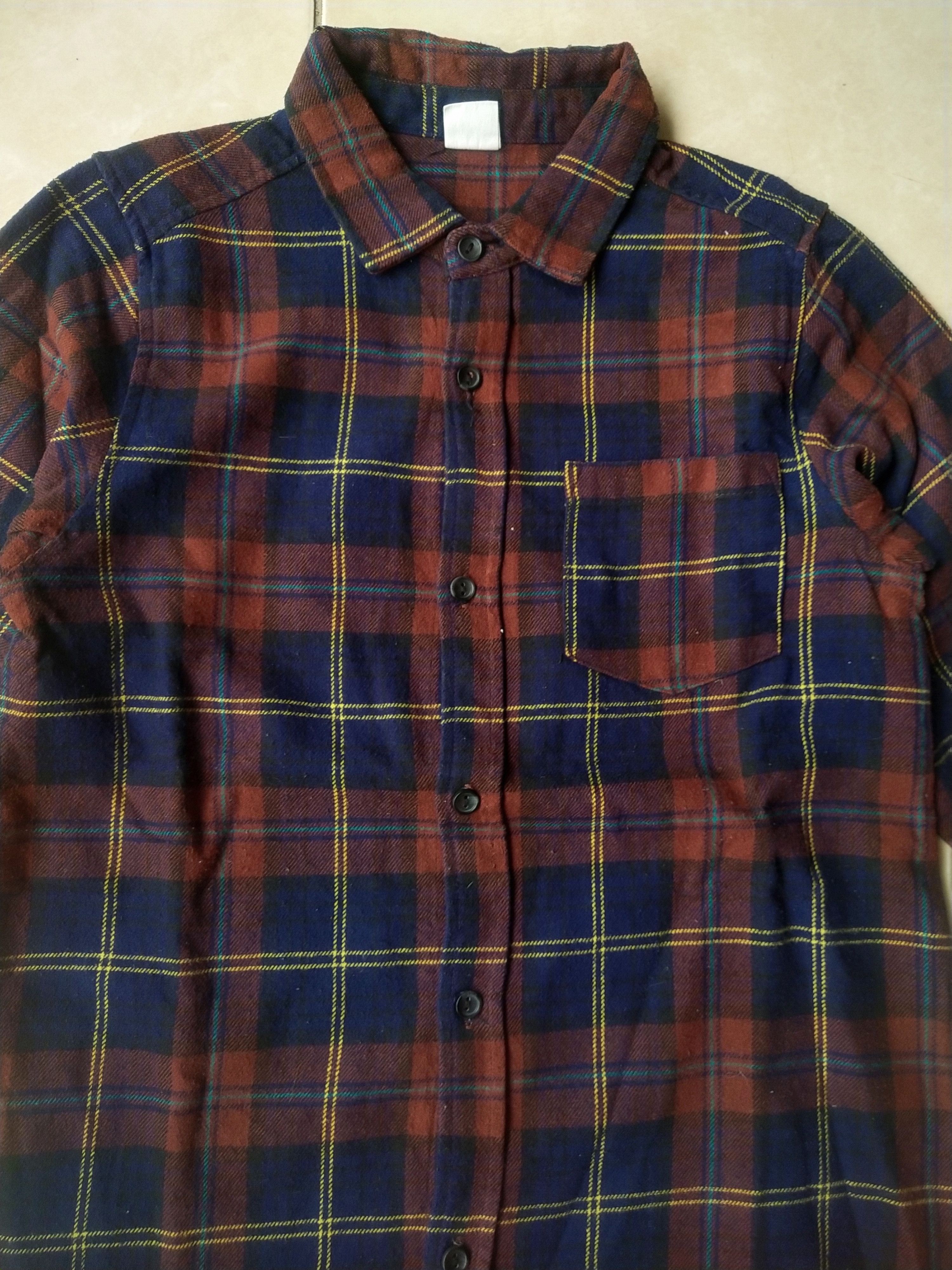 Hysteric Glamour Devirock Long Plaid Flannel Shirt Grunge Japan Size XS / US 0-2 / IT 36-38 - 2 Thumbnail