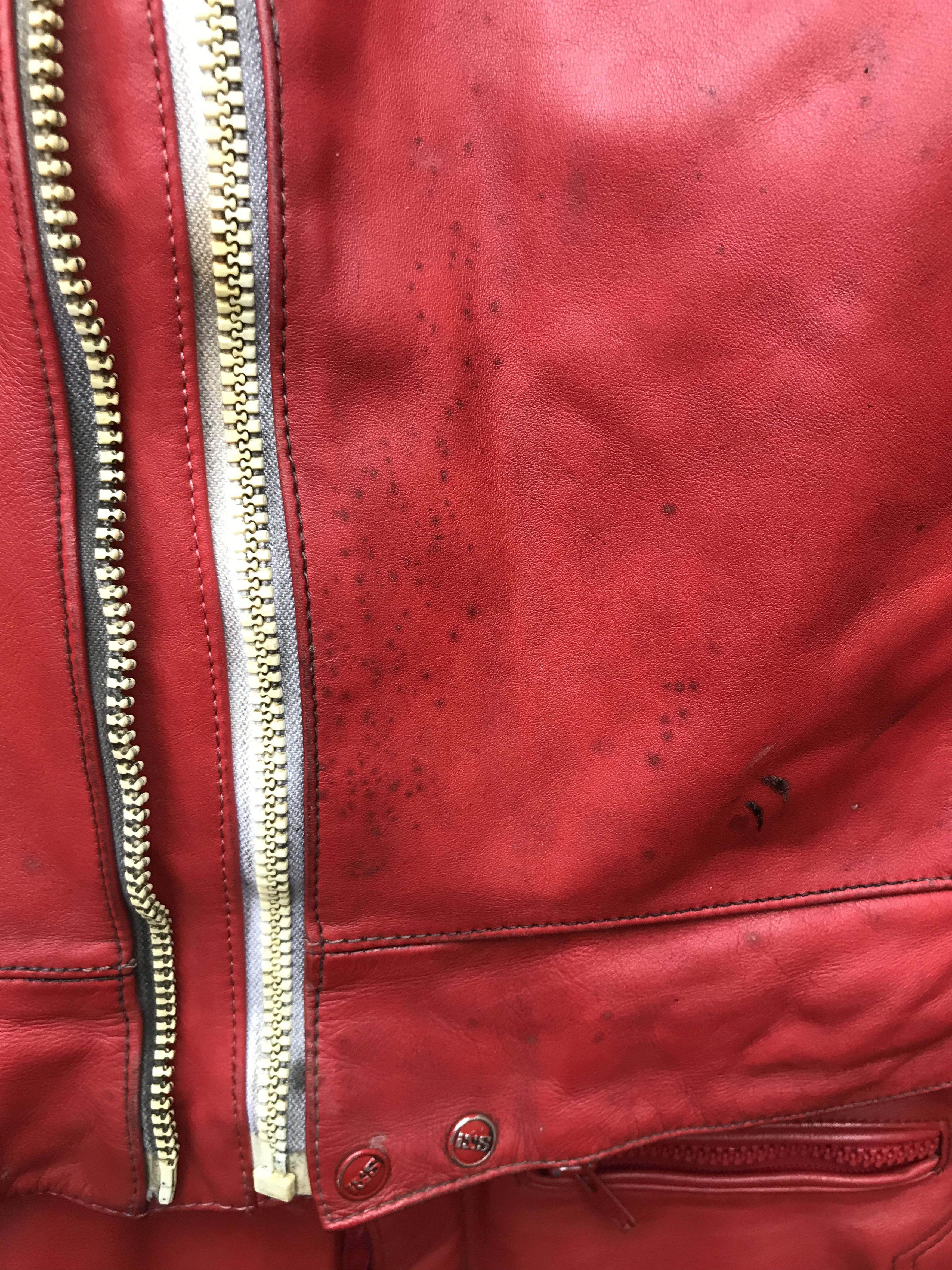 Vintage 80s Twin Track Distressed Leather Biker Jacket / Racing Suit Size US M / EU 48-50 / 2 - 12 Thumbnail