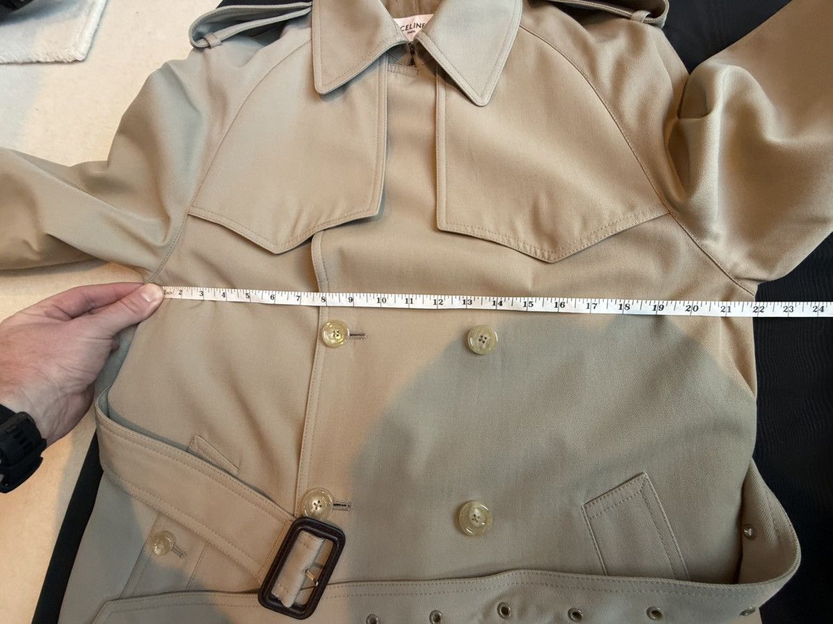 1 of 1 Celine Hedi Sample Trench Jacket silk lined M L Grail