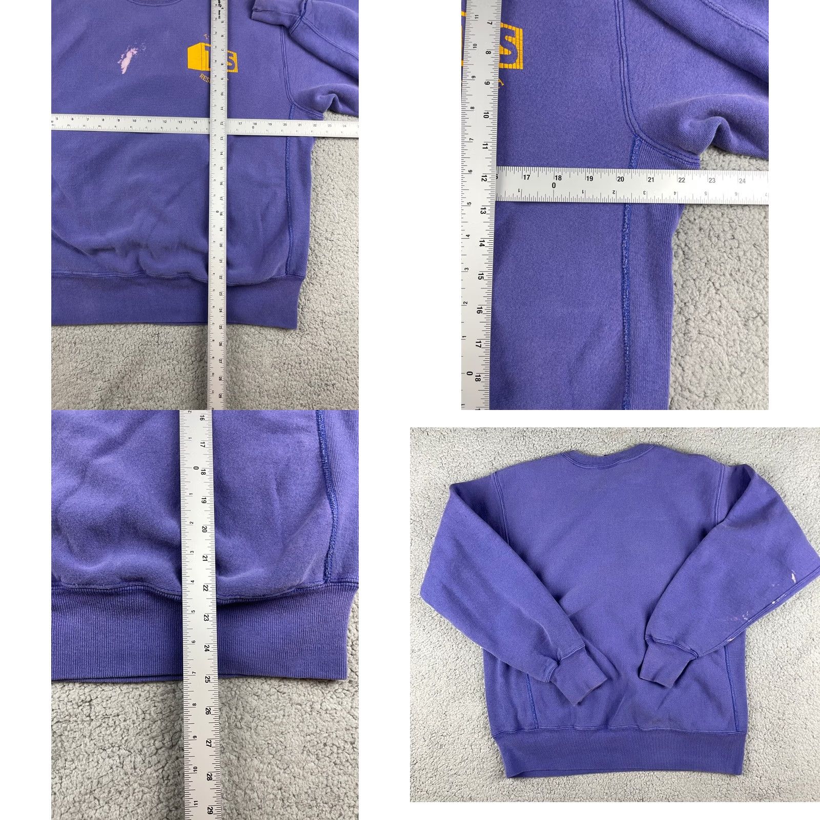 Lee Vintage Lee Sweatshirt Cross Grain Adult Large Purple USA L Crew Neck Pullover Graphic Print 90s Mens Size US L / EU 52-54 / 3 - 8 Thumbnail