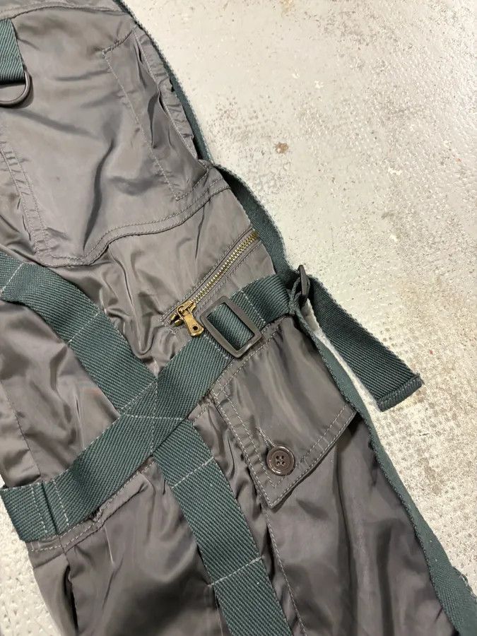 Dolce & Gabbana AW2003 Dolce & Gabbana Grey Nylon Bondage Cargo Pants Size US 30 / EU 46 - 9 Thumbnail