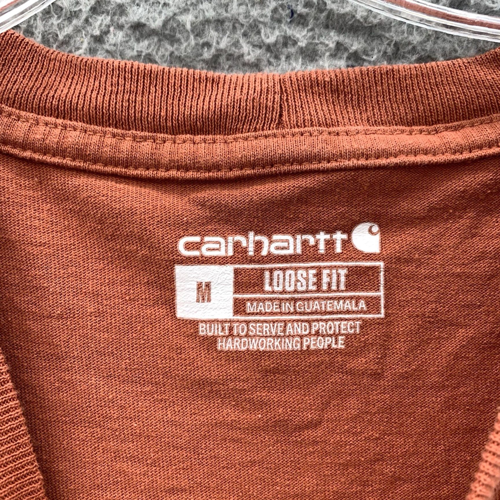 Carhartt Carhartt Pocket T-Shirt Mens Medium Orange Loose Y2K Workwear Outdoor Streetwear Size US M / EU 48-50 / 2 - 3 Thumbnail