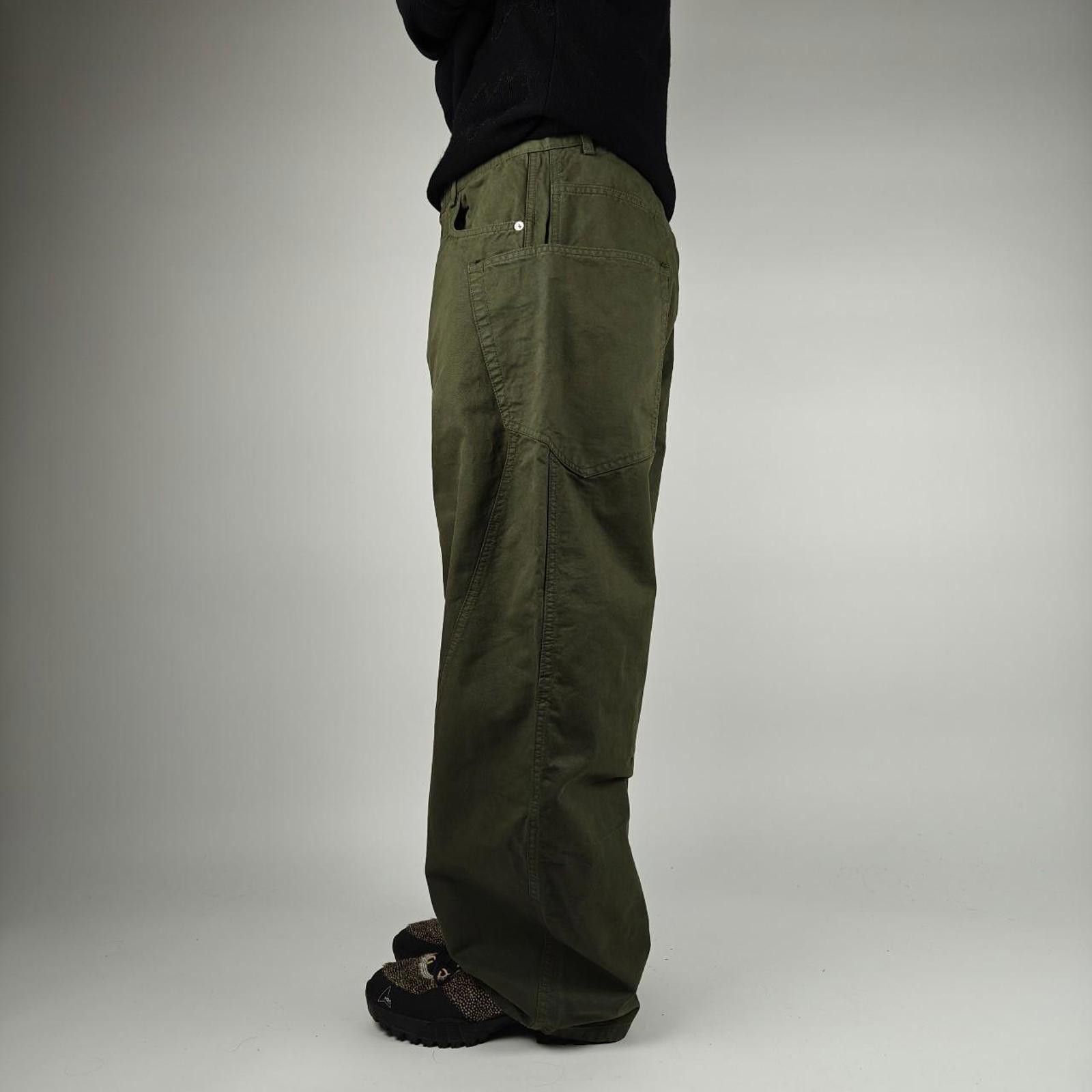 Other Japanese Green Curve Seam Fatigue Wide Leg Pants Size US 32 / EU 48 - 3 Thumbnail