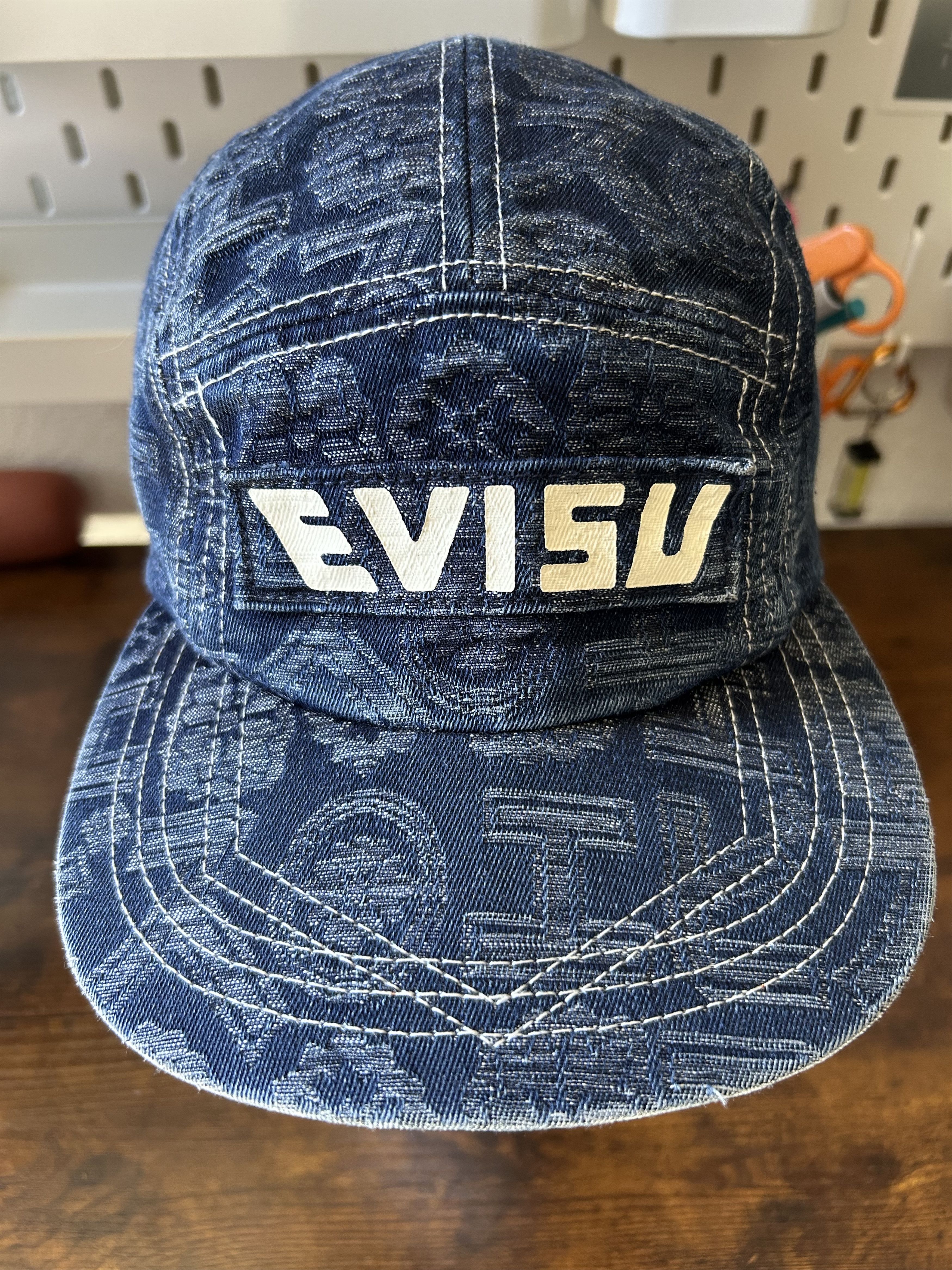 Evisu Japanese Denim 5 Panel Hat Size ONE SIZE - 2 Thumbnail