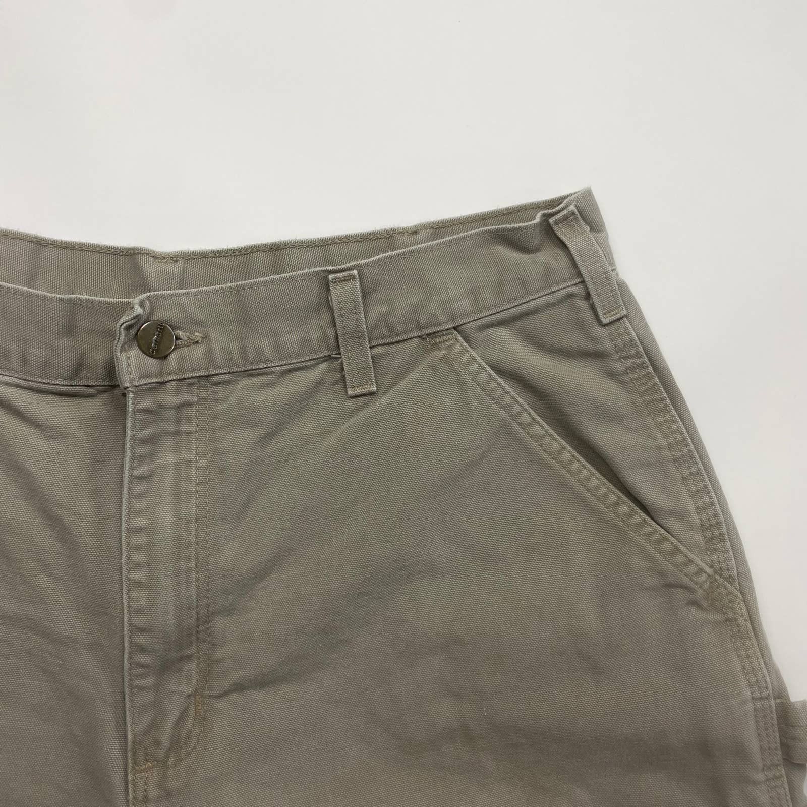 Carhartt × Carhartt Wip × Vintage Y2K Carhartt Workwear Utility Grey Dungaree Carpenter Pants Size US 36 / EU 52 - 5 Thumbnail