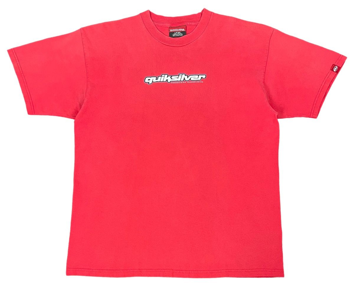 Quiksilver × Vintage 90s Vintage Quiksilver Boardriding Technologies Big Logo tee Size US L / EU 52-54 / 3 - 2 Thumbnail