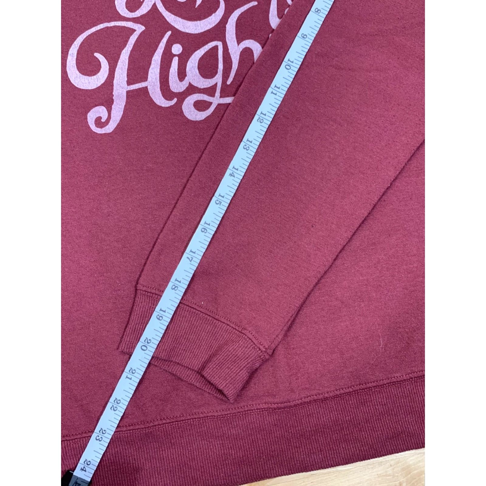 Vintage VINTAGE Lyric Women's Sweatshirt Red "Life is a Highway" Graphic Print XL Pullover Sweatshirt Size XL / US 12-14 / IT 48-50 - 8 Thumbnail