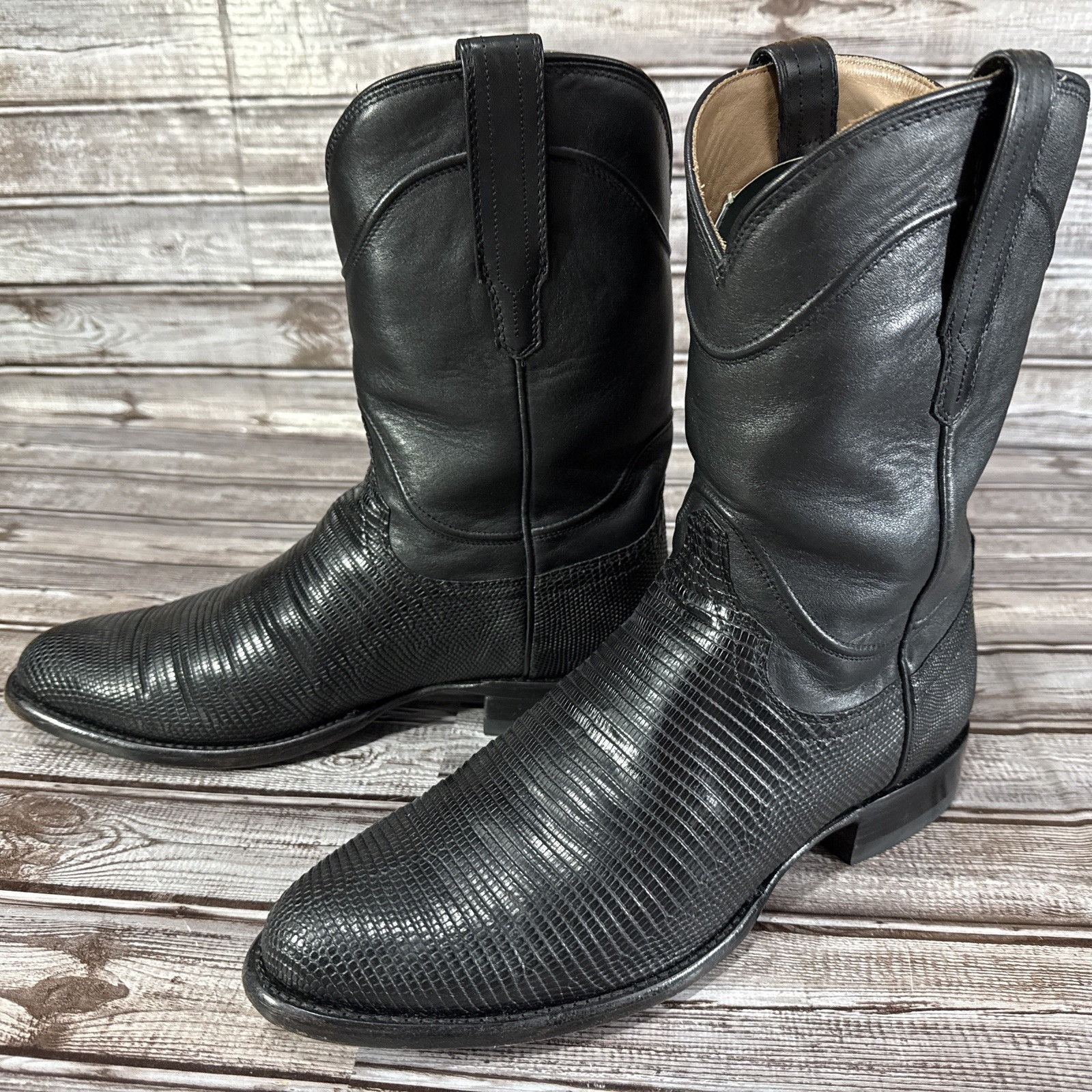 Tecovas Tecovas The Nash Midnight Lizard Black Ropes Size 10.5 Size US 10.5 / EU 43-44 - 1 Thumbnail