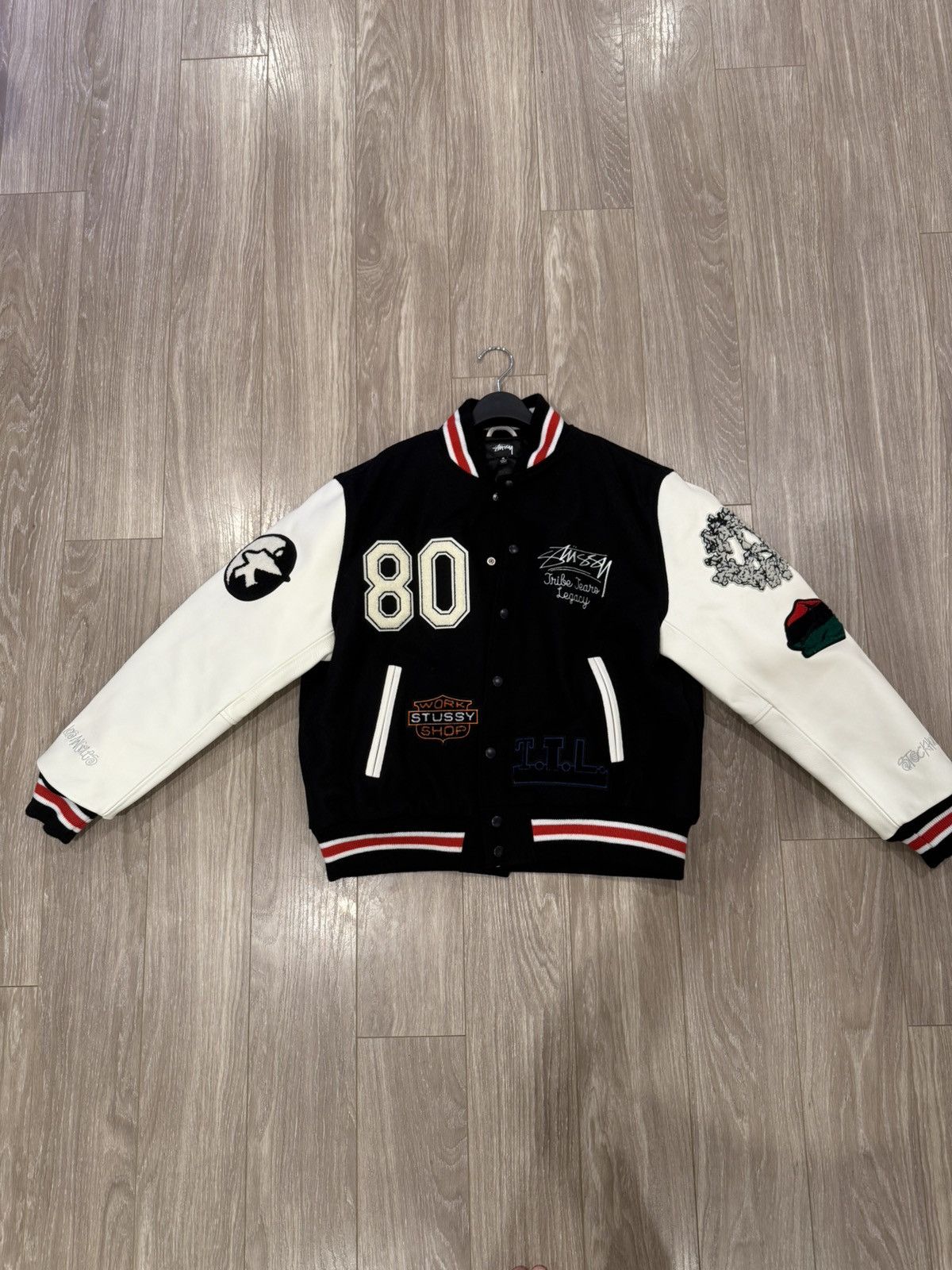 Our Legacy × Stussy STUSSY x OUR LEGACY x DENIM TEARS varsity jacket Size US M / EU 48-50 / 2 - 2 Thumbnail