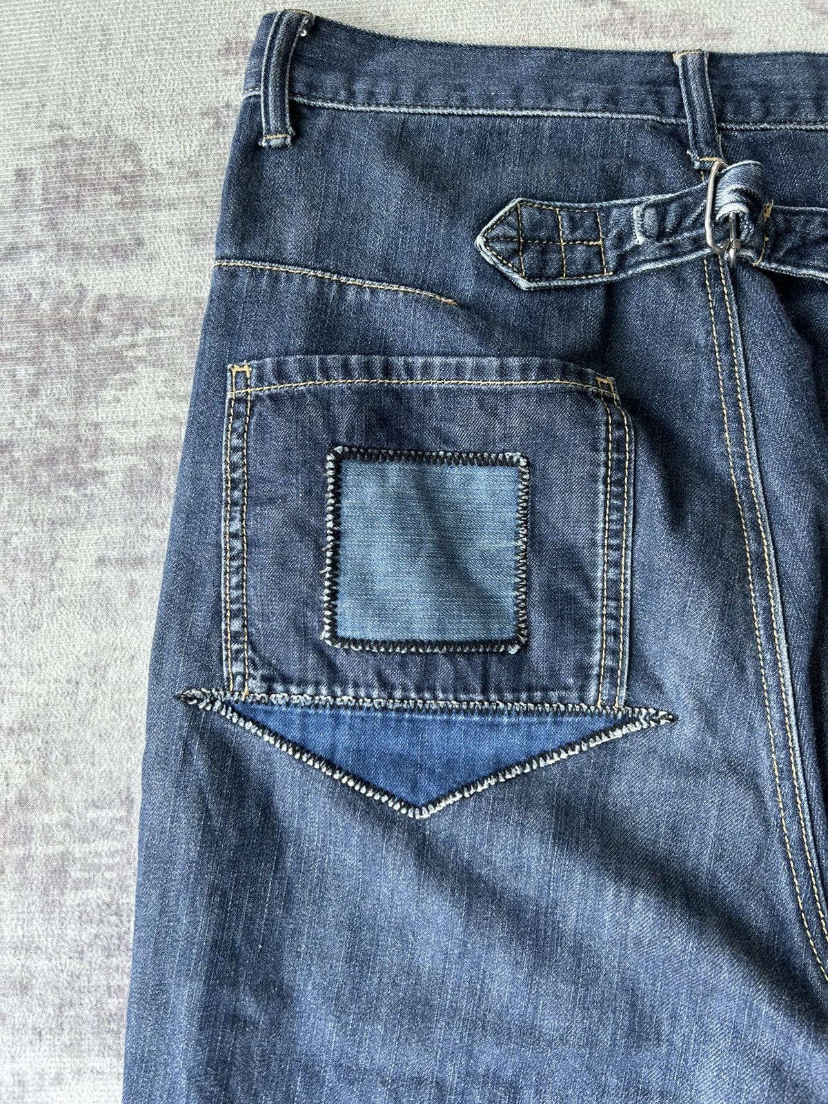 Ne-Net Issey Miyake By Ne-net Patchwork Jeans Size US 29 - 14 Thumbnail