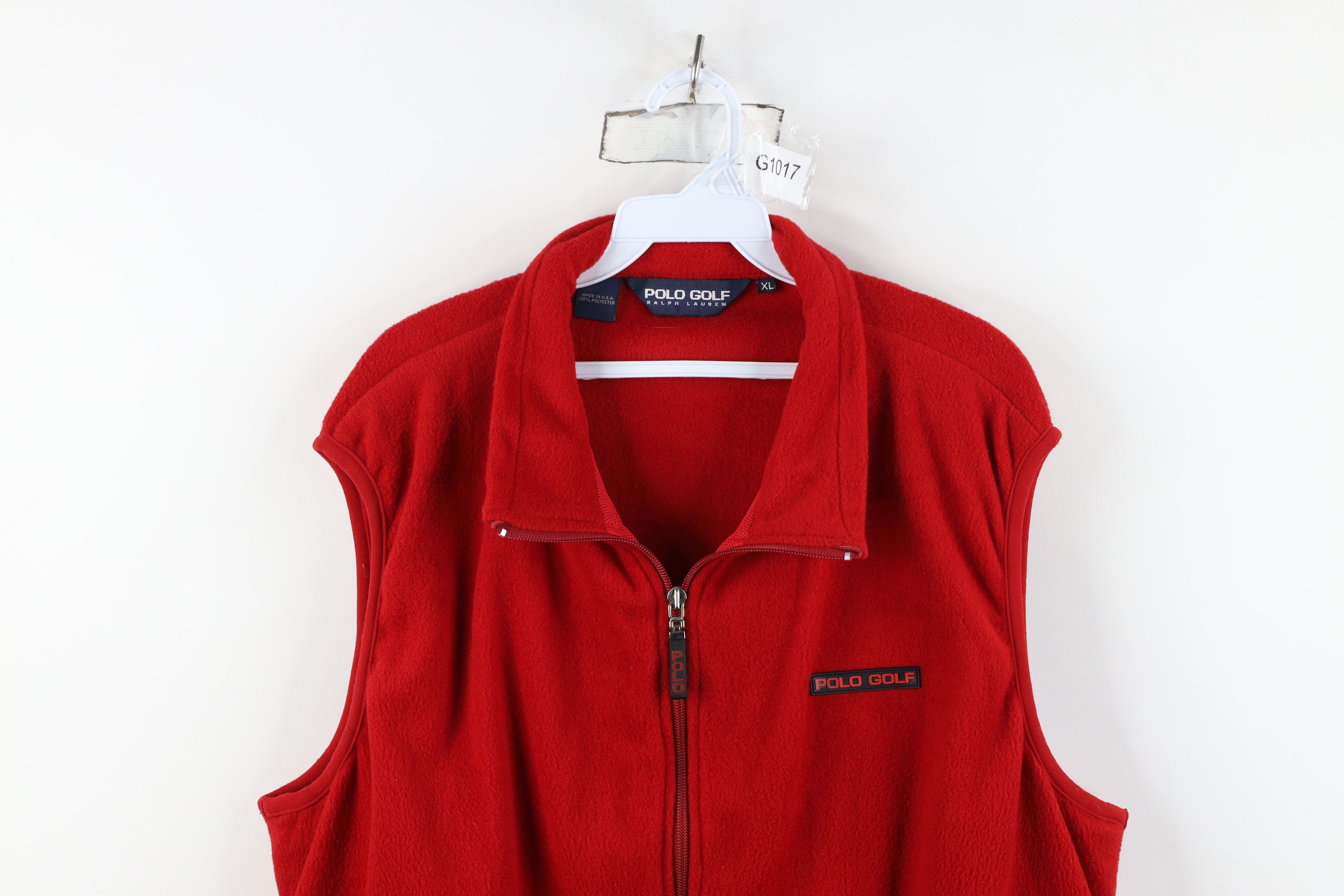 Polo Ralph Lauren Vintage 90s Polo Ralph Lauren Box Logo Fleece Vest Jacket Size US XL / EU 56 / 4 - 2 Thumbnail