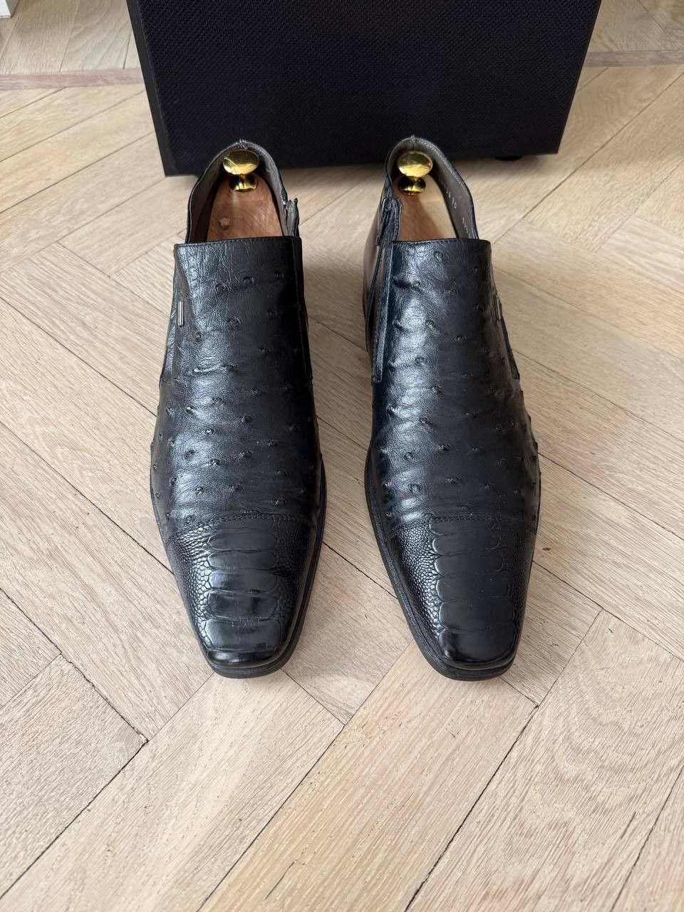 Moreschi Black Moreschi ostrich leather zip shoes. Size US 10.5 / EU 43-44 - 2 Thumbnail