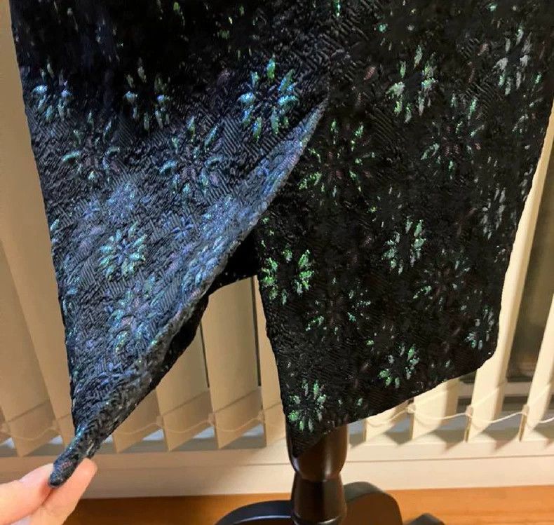 Dries Van Noten Dries Van Noten size:34 Peacock blue show style iridescenc Size 33" - 5 Thumbnail