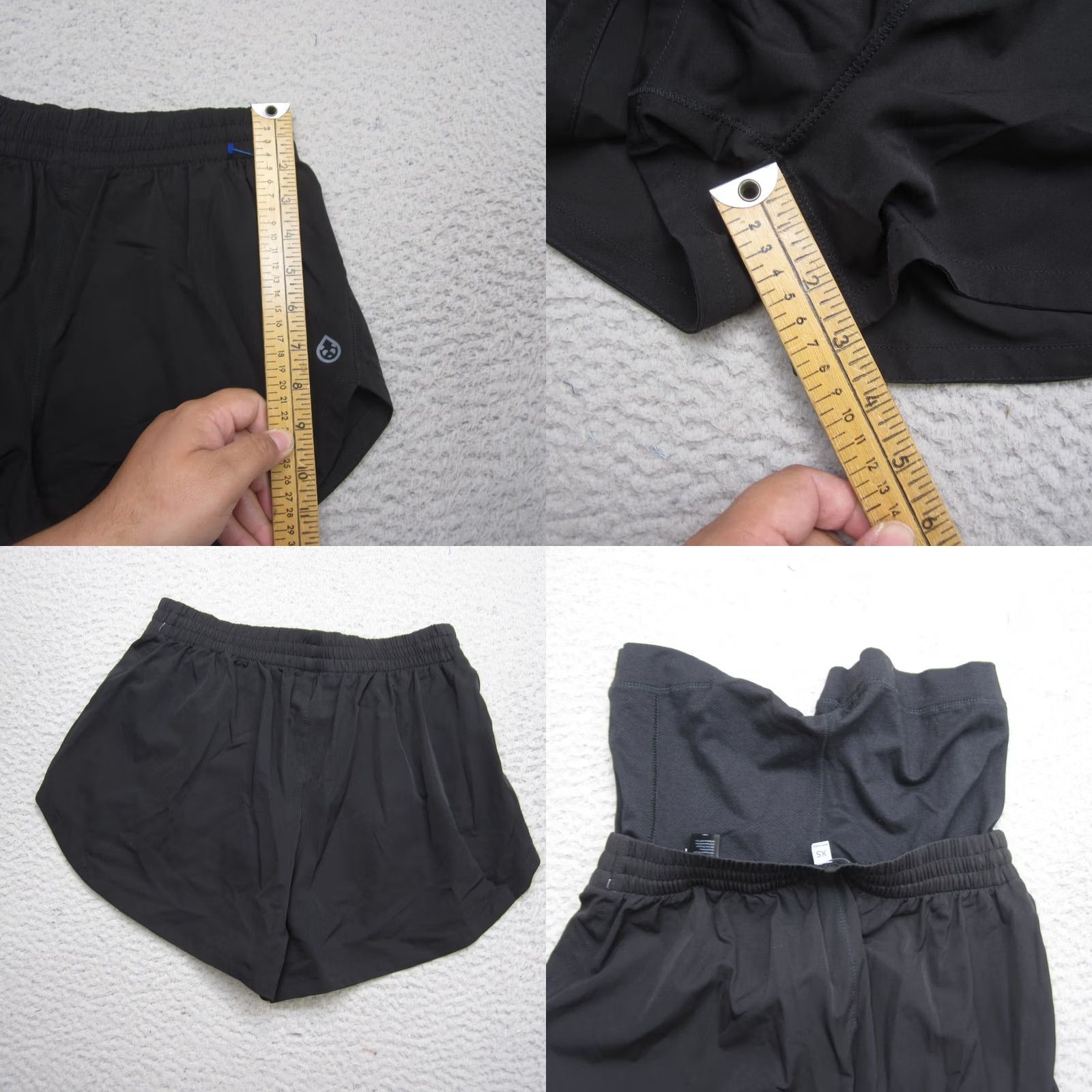 Vintage Tasc Shorts Womens XS Black Lined Running Yoga Training Size 26" / US 2 / IT 38 - 8 Thumbnail