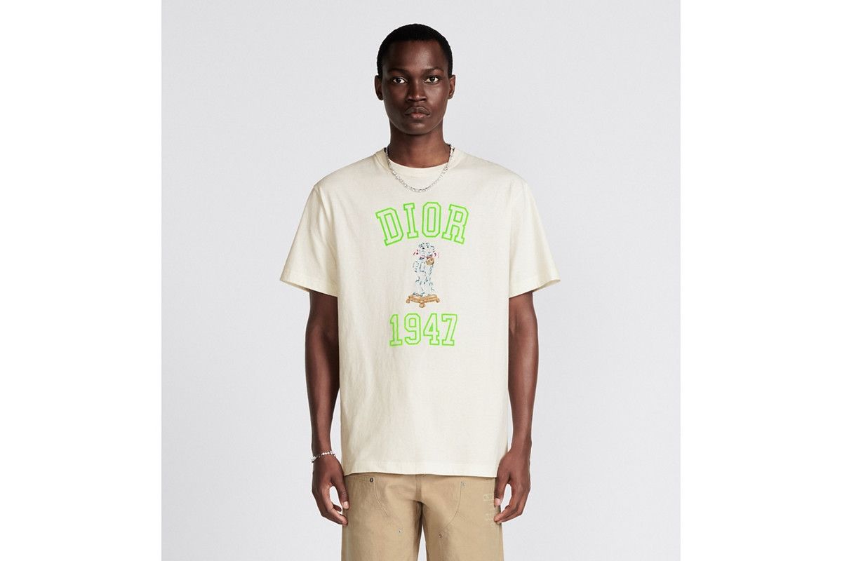 Dior o1bcso1str0226 Relaxed-Fit Bobby T-shirt in White Size US L / EU 52-54 / 3 - 4 Thumbnail