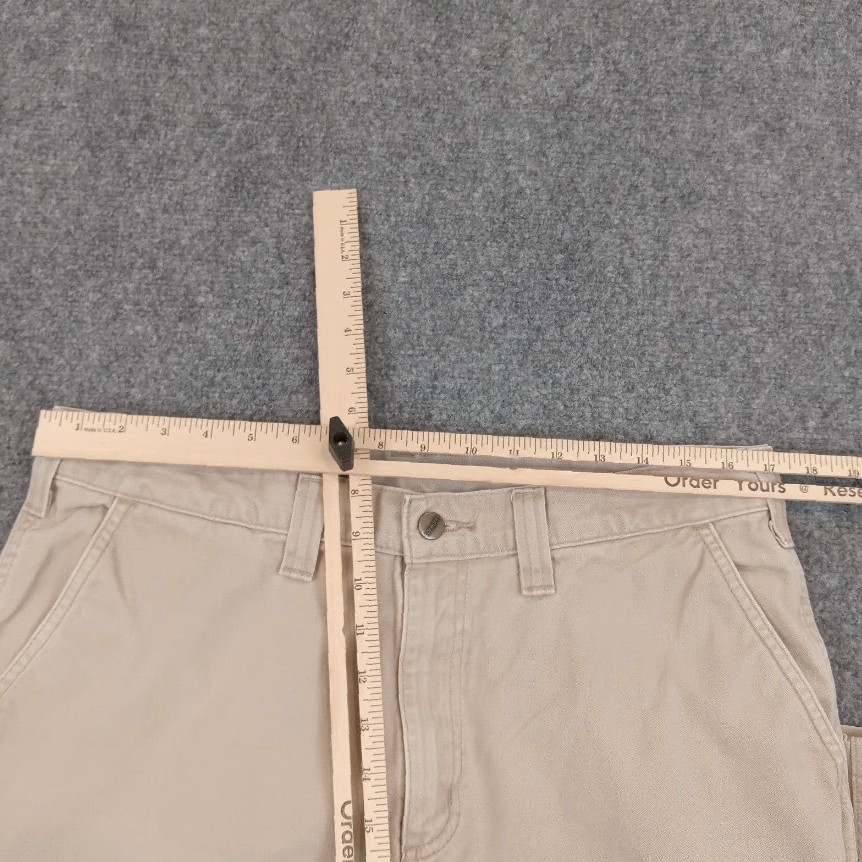 Carhartt Carhartt Workwear Pants Beige Straight Leg Regular Fit 36x32 Cotton Mens Size US 36 / EU 52 - 5 Thumbnail