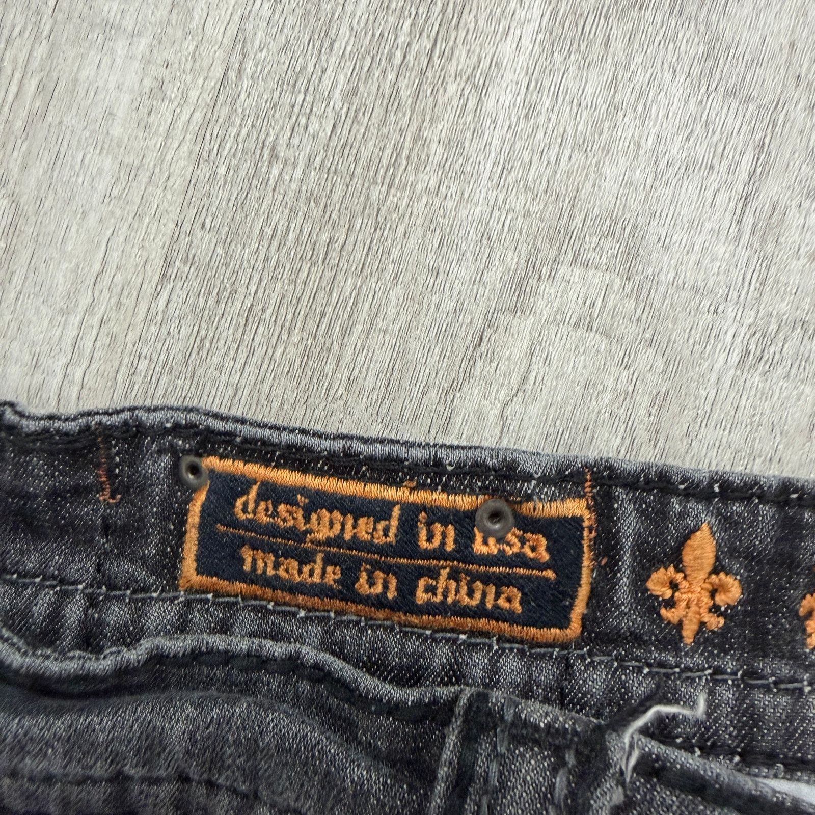 Rock Revival Rock Revival Ben Biker Jeans Men's 40 (Fits 40x33) Black Size US 40 / EU 56 - 5 Thumbnail