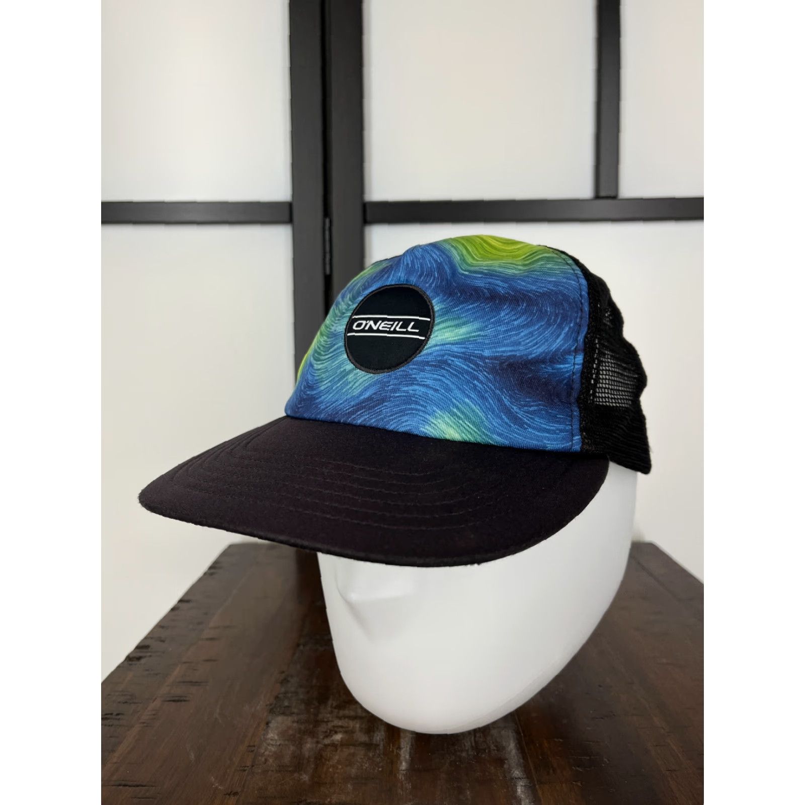 O'Neill O'Neill Hat Snap Back Adult One Size Blue Black Logo Starry Night Art Skate Beach 90s Mens Size ONE SIZE - 5 Thumbnail