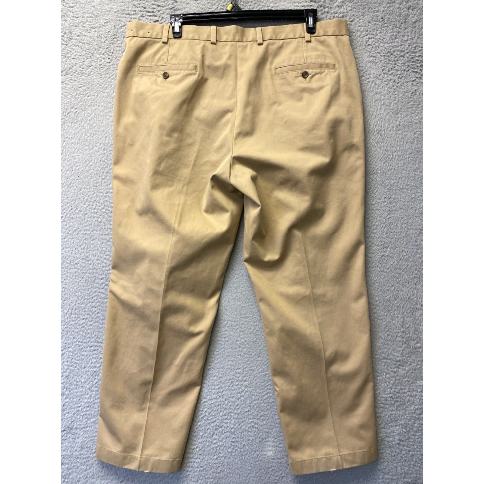 Brooks Brothers BROOKS BROTHERS Mens Clark Fit Cotton Chino Pants 42X30 Khaki Dark Ginger /154-4 Regular Mens Size US 42 / EU 58 - 7 Thumbnail
