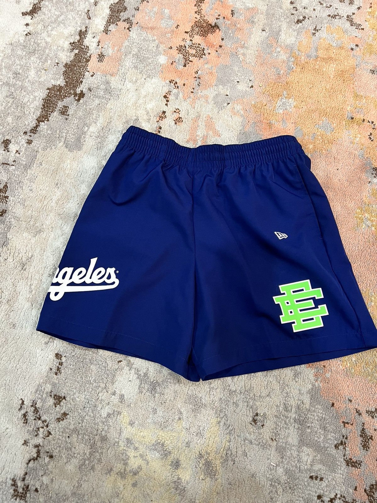 image of Dodgers Eric Emanuel x Mlb X New Era Shorts in Blue, Men's (Size 34)