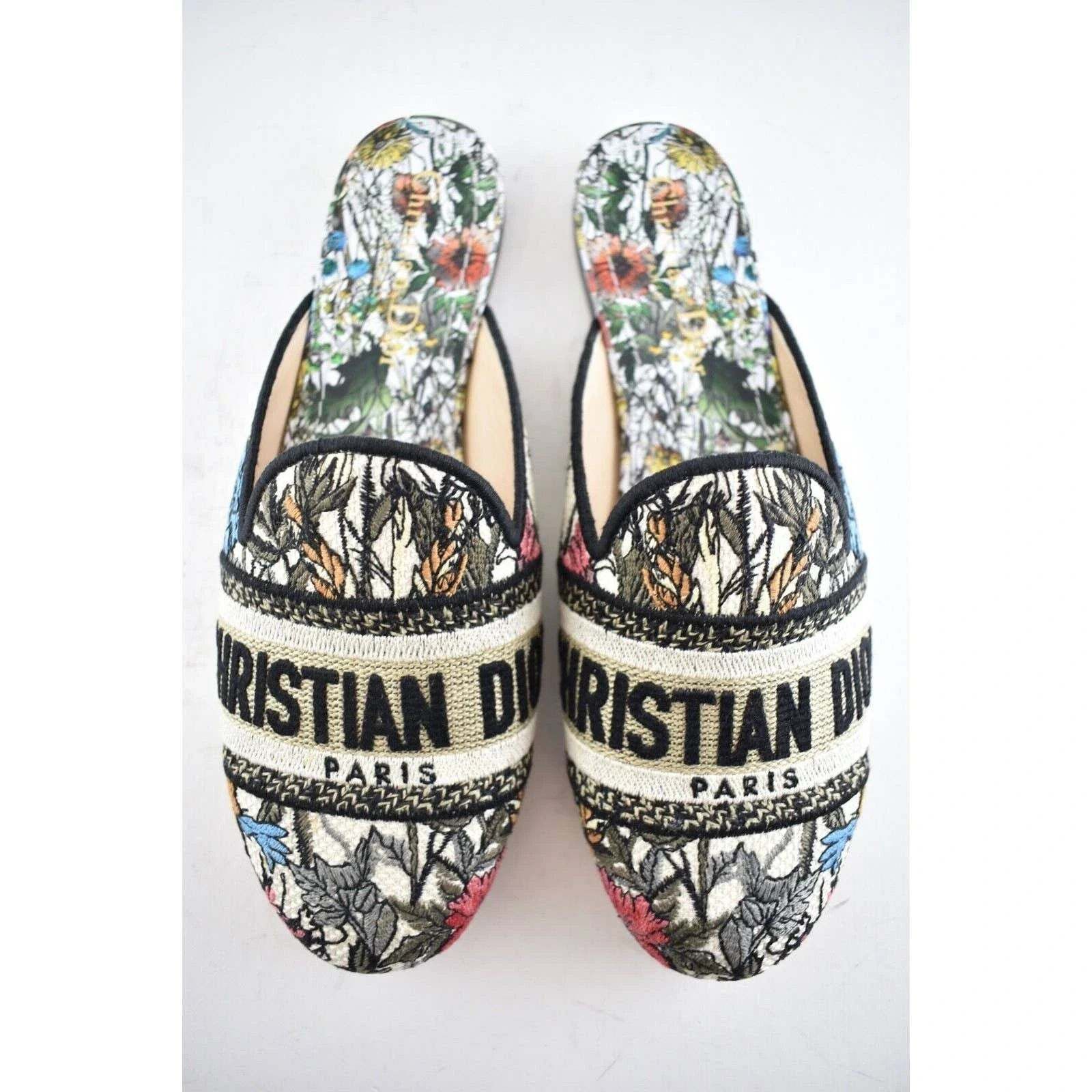 Dior Off Mule Mille Fleurs Backless Slide Ballerina Flat 36 Size US 6 / IT 36 - 5 Thumbnail