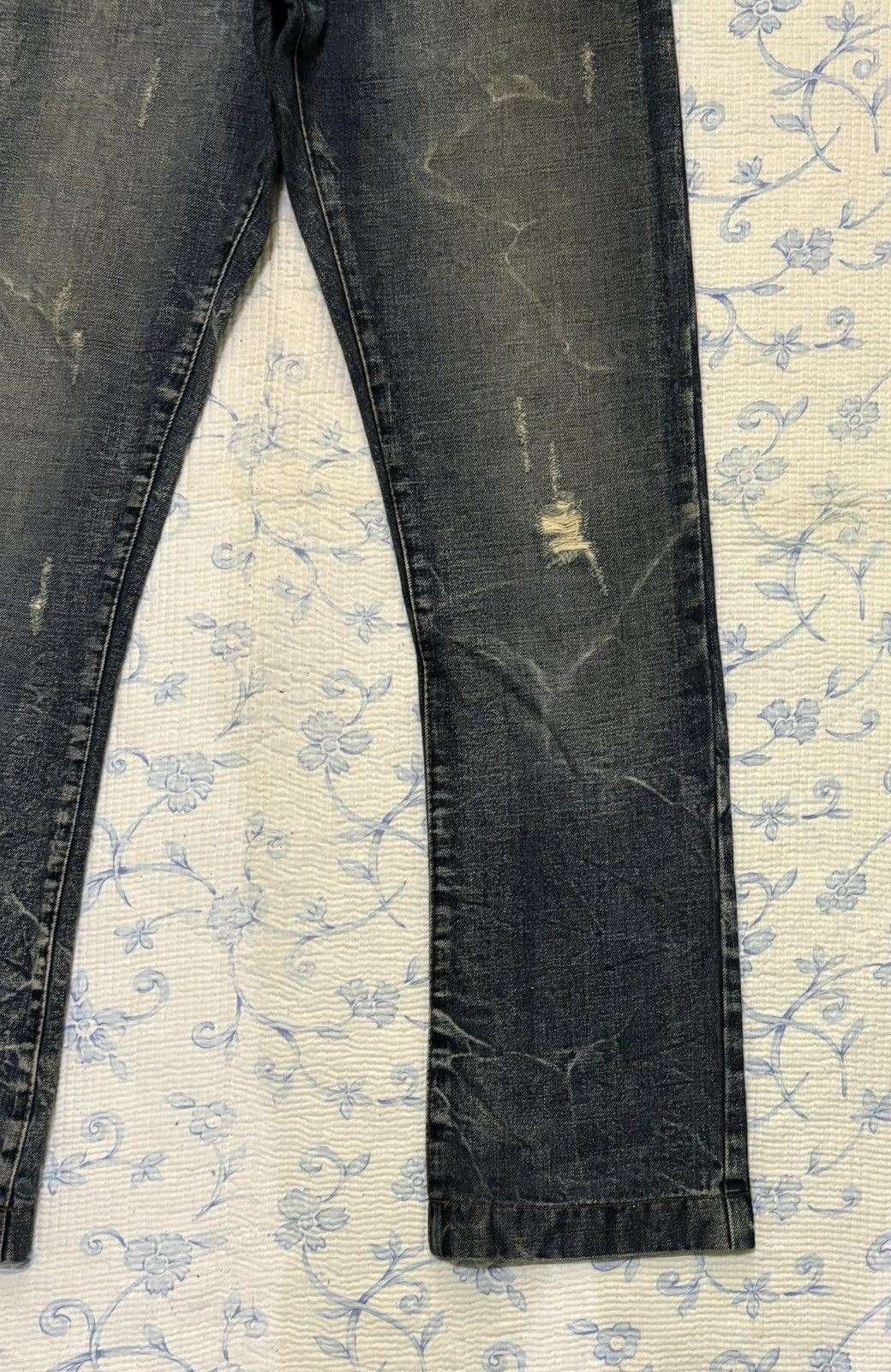 Global Work × Vintage Japanese Global Work Streetwear Flared Distressed Denim Size US 32 / EU 48 - 7 Thumbnail