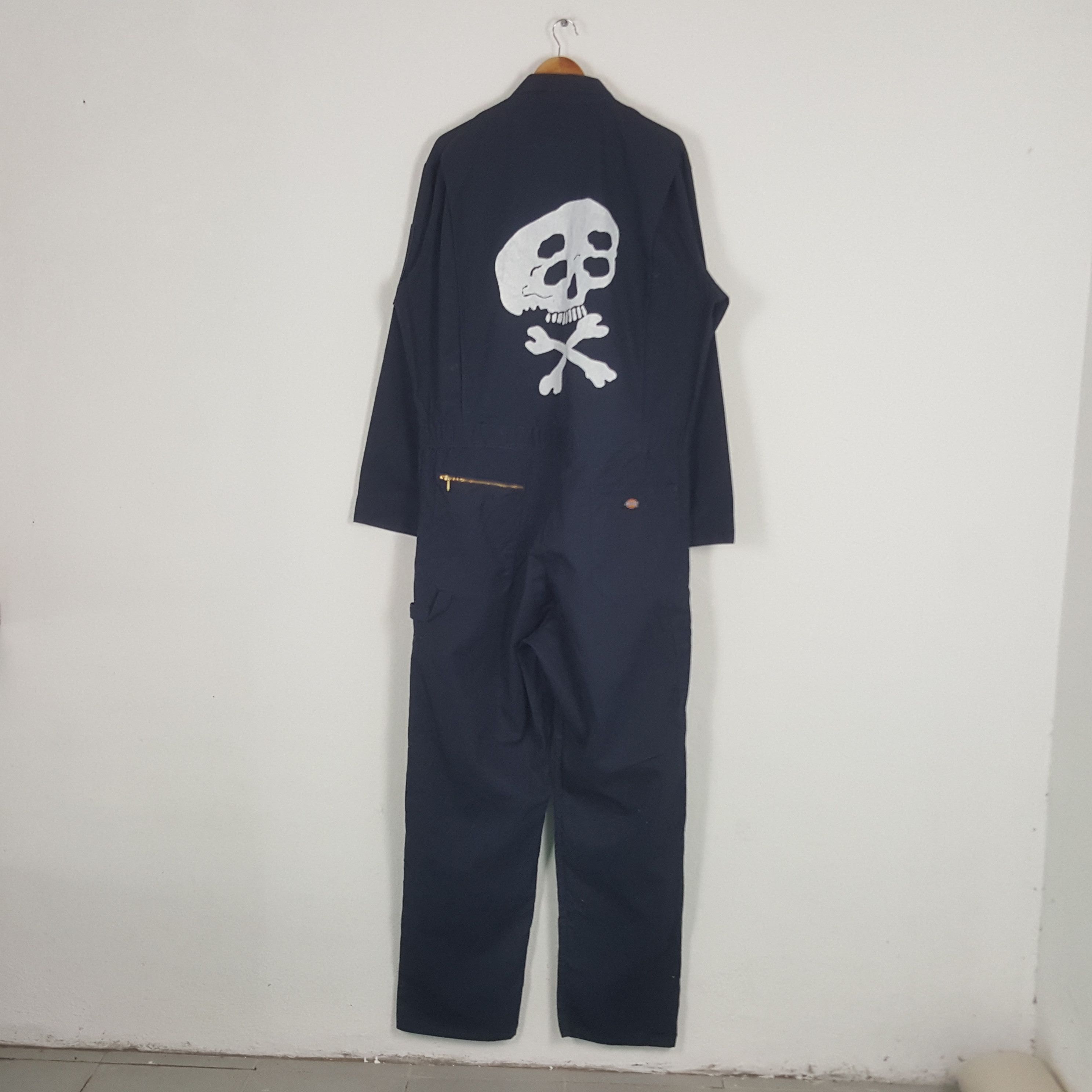 Dickies × Vintage Vintage Dickies American Workwear Skull Punk Coverall Jacket Size US XL / EU 56 / 4 - 1 Thumbnail
