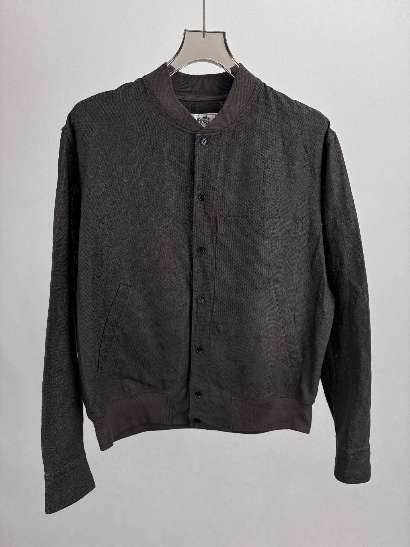 Hermes Hermes Linen Baseball Jacket Size US XS / EU 42 / 0 - 1 Thumbnail