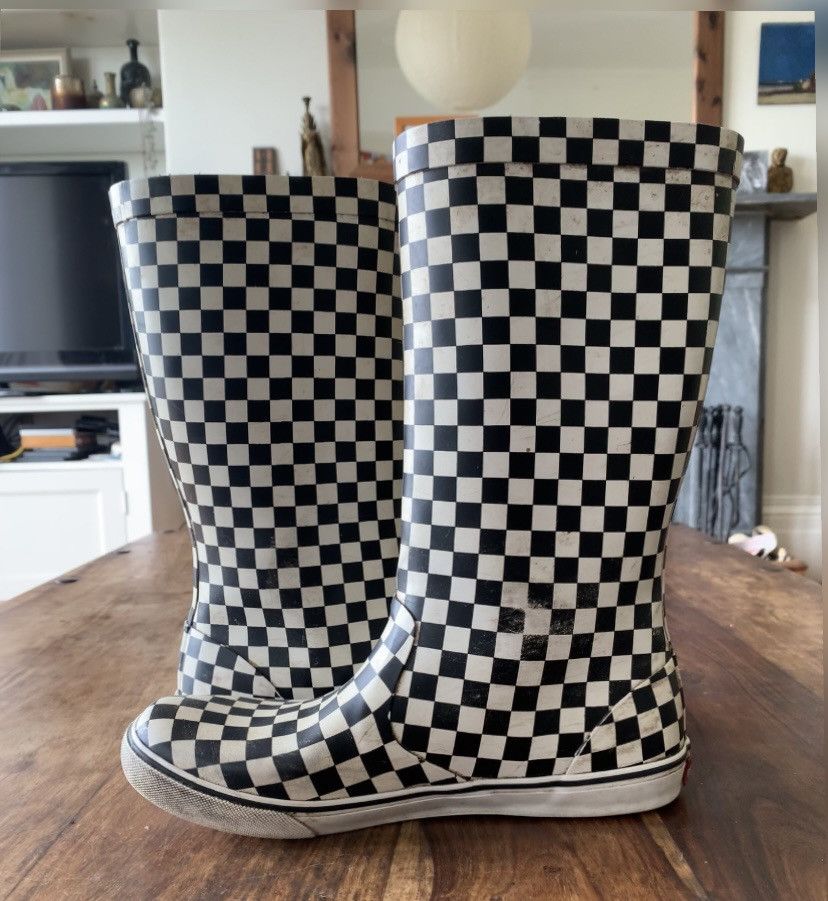 Vans Vans Checkerboard Rainfall Wellington Boots 2002 Size US 9.5 / EU 42-43 - 8 Thumbnail