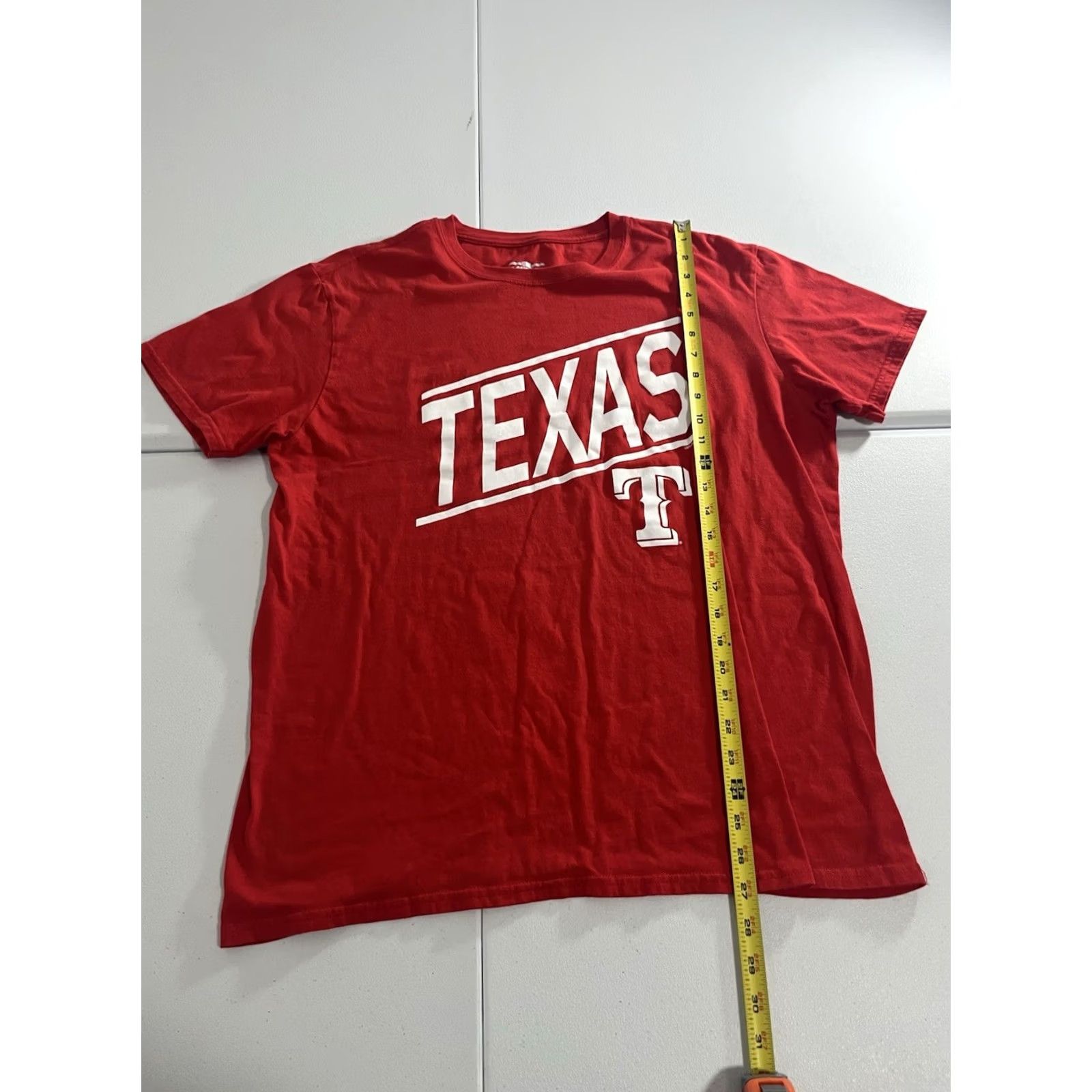 MLB Texas Ranger Men T Shirt Large MLB Red Shirt Men Large Red Texas Ranger Logo Shirt Size US L / EU 52-54 / 3 - 3 Thumbnail