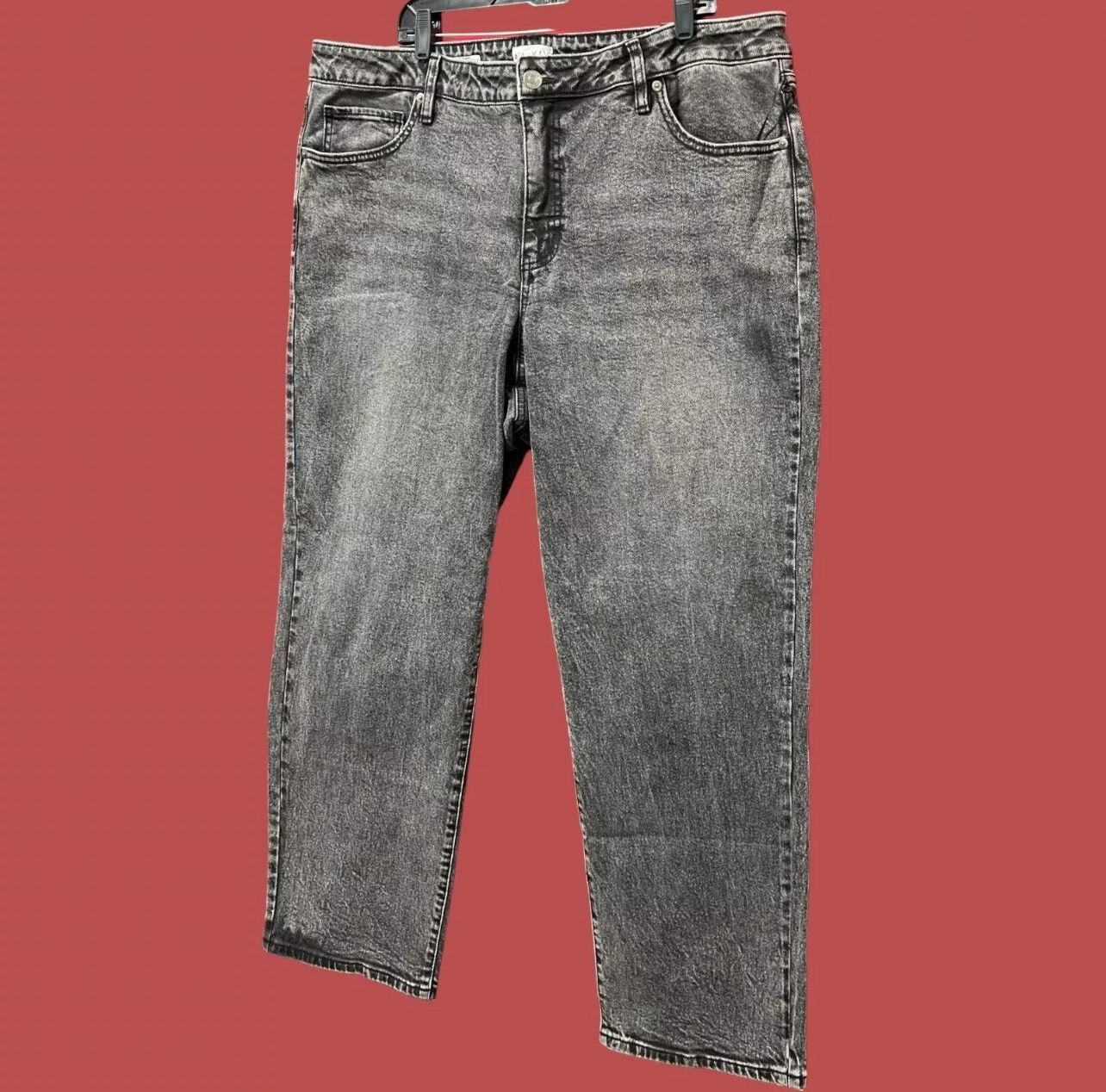 Other Ava & Viv - Women's High-Rise Straight Pants - Stretch - Bla Size 42" / US 20 - 18 Thumbnail