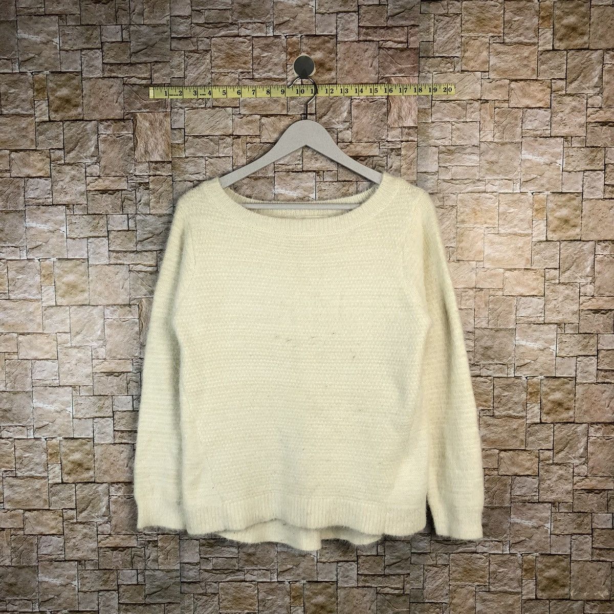 Homespun Knitwear × Japanese Brand Grove vintage White Knitwear #A1100 Size M / US 6-8 / IT 42-44 - 1 Thumbnail