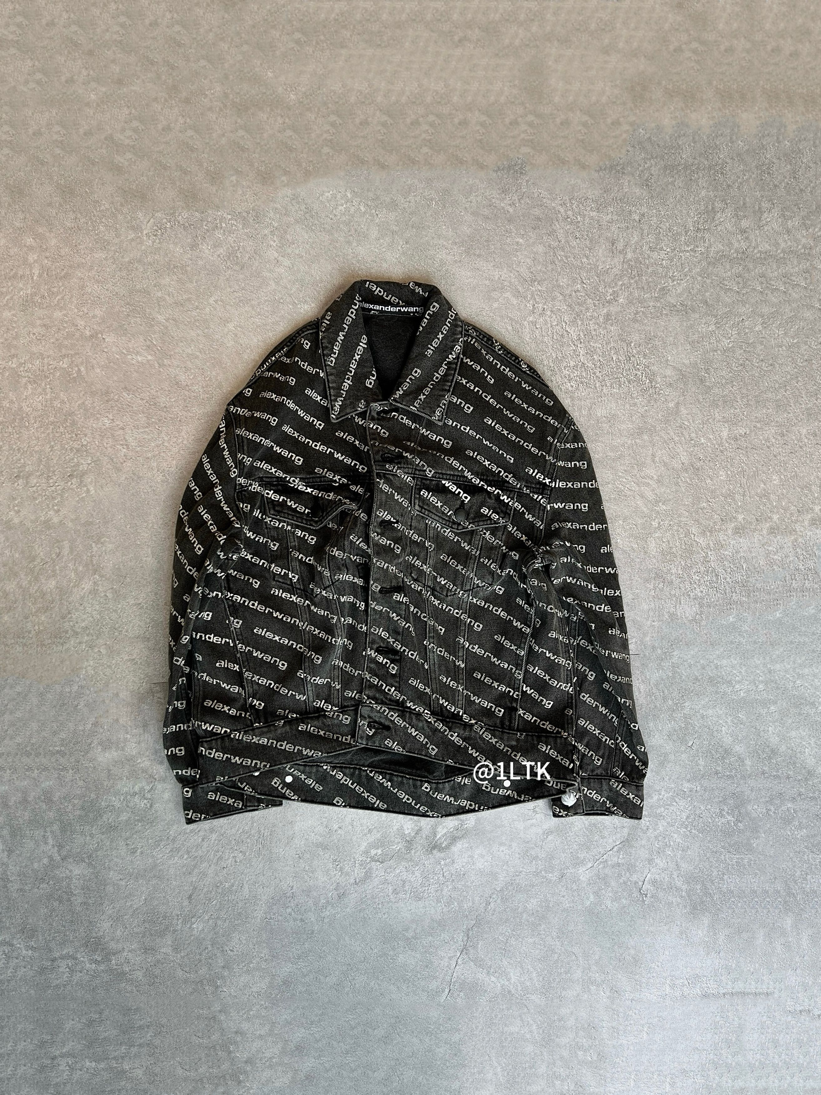 Alexander Wang Alexander King denim jacket （ covered in logos) Size US S / EU 44-46 / 1 - 1 Thumbnail