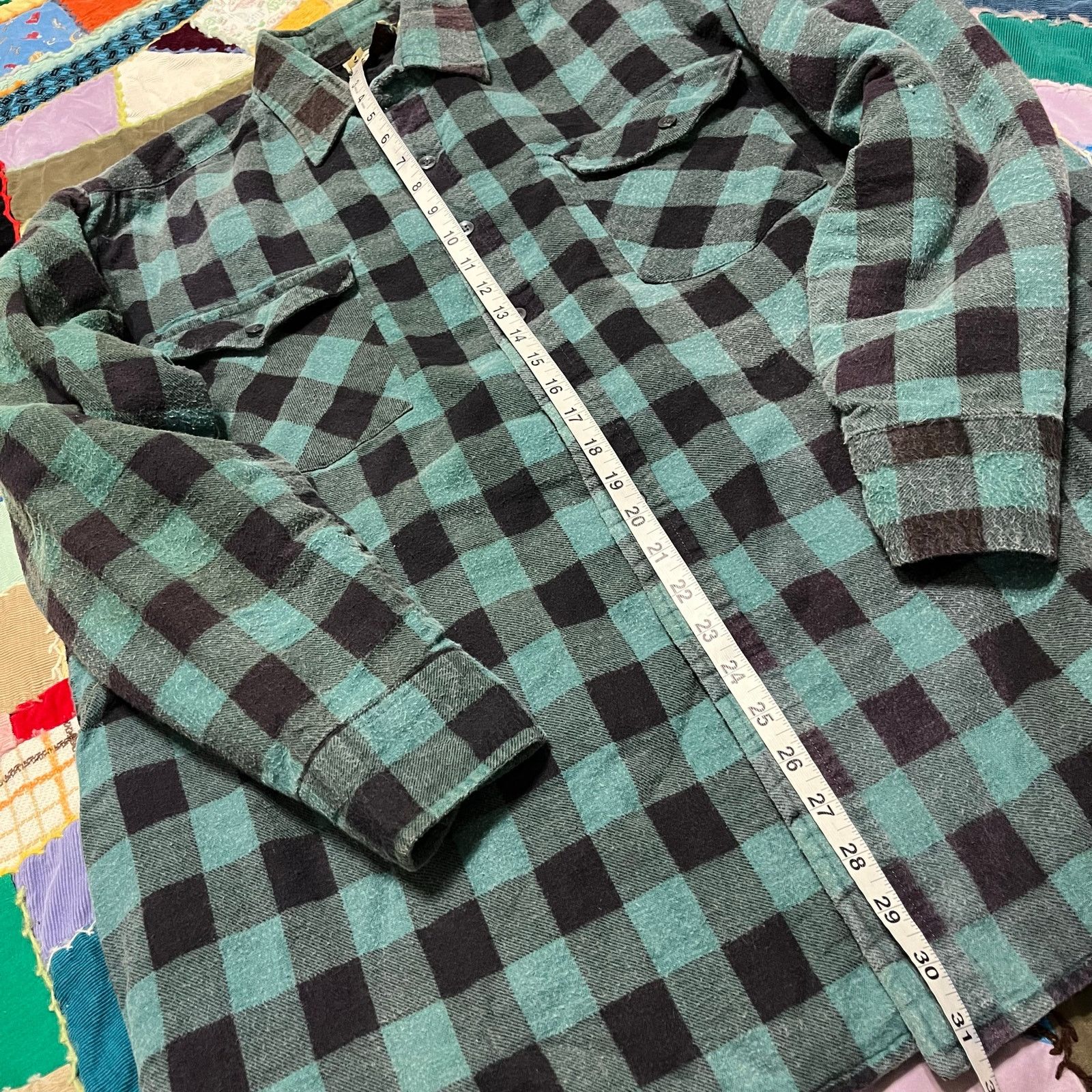 Other Vintage Open Trails Nylon Lined Turquoise Plaid Button Up XL Size US XL / EU 56 / 4 - 4 Thumbnail