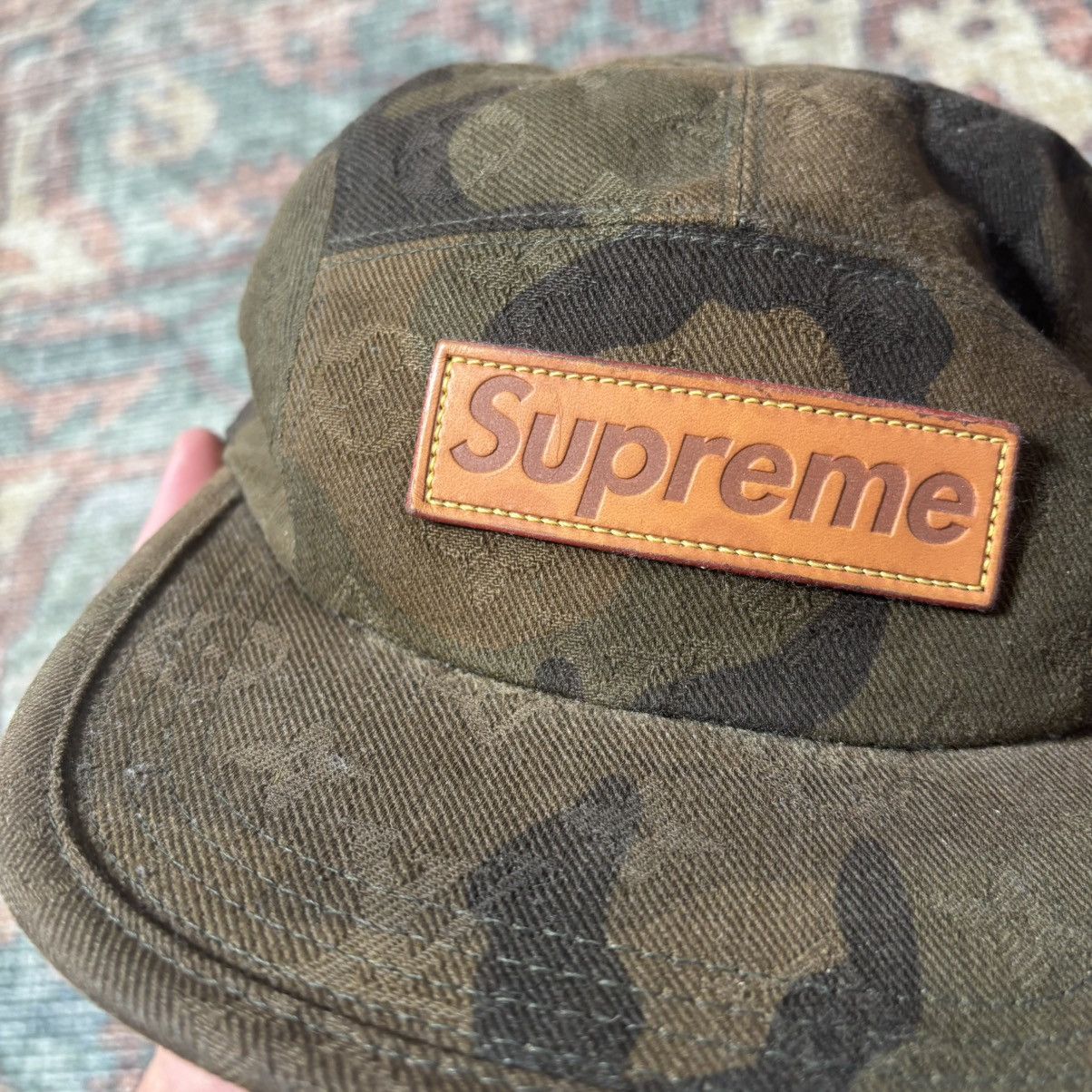 Louis Vuitton × Supreme Louis Vuitton Supreme Camo Camp Cap Size ONE SIZE - 2 Thumbnail