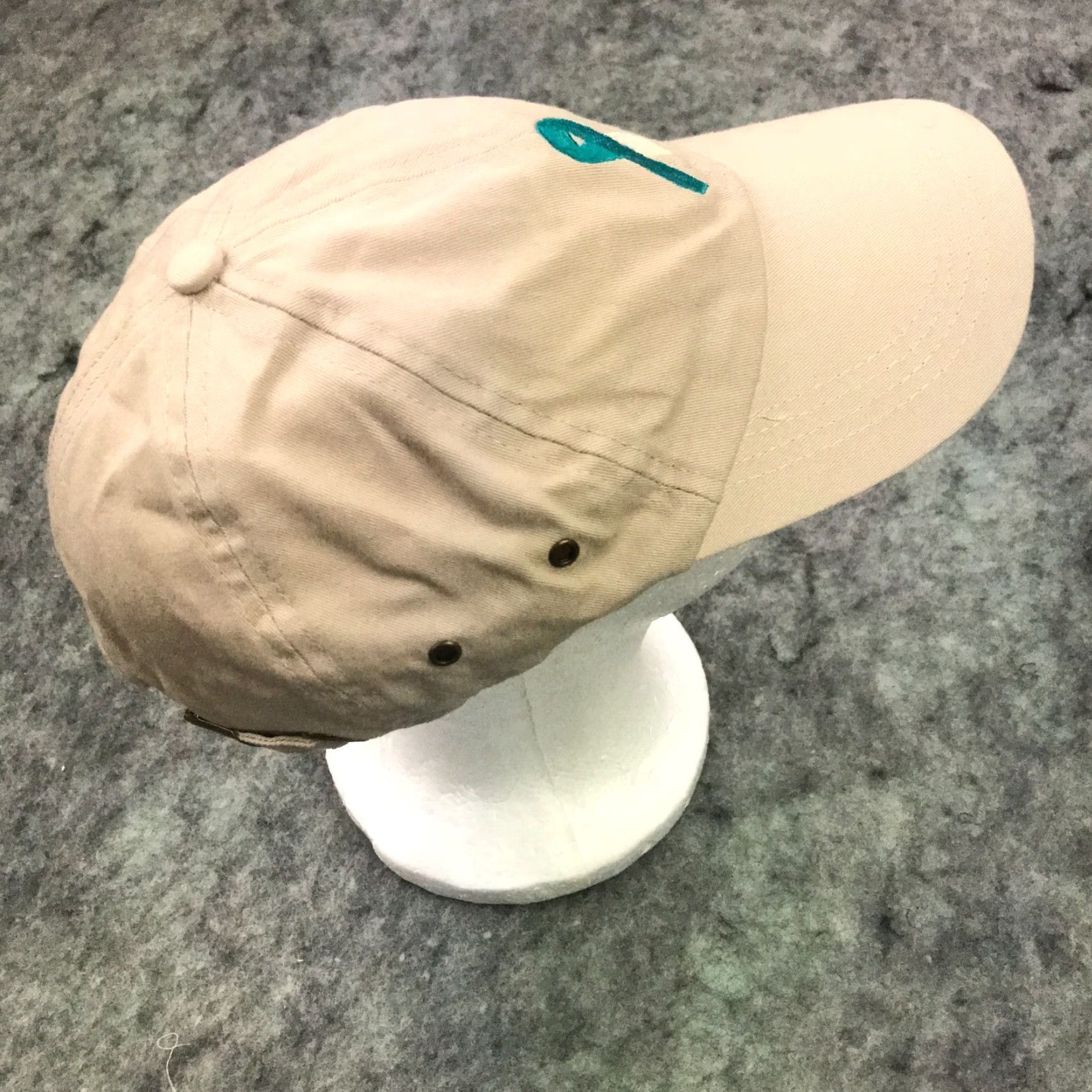 Hope Choose Hope Hat Womens Adjustable Beige Breast Cancer Awareness Ribbon Size ONE SIZE - 4 Thumbnail