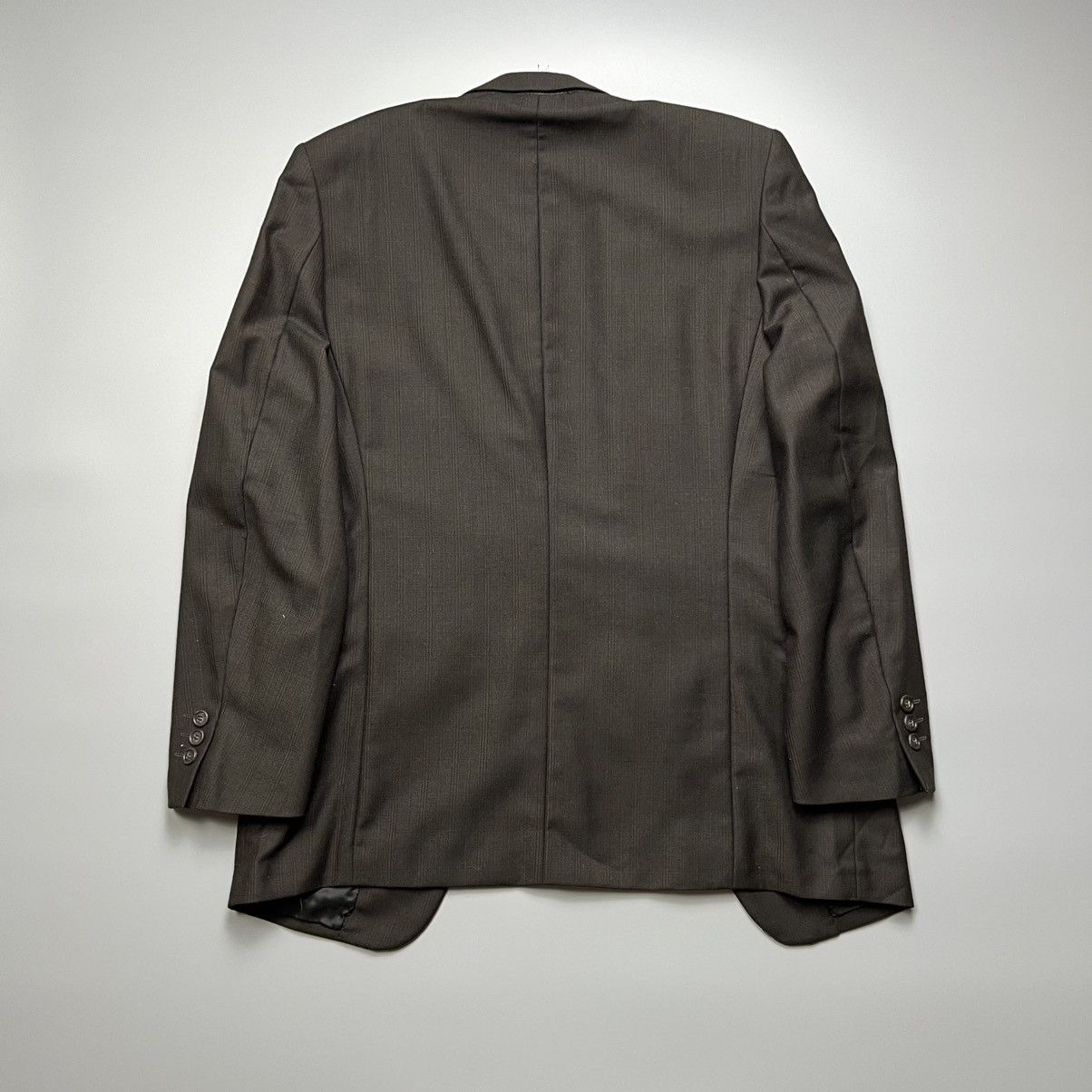 Yves Saint Laurent Yves Saint Laurent - Brown Pinstripes Wool Blazer Size 48S - 2 Thumbnail