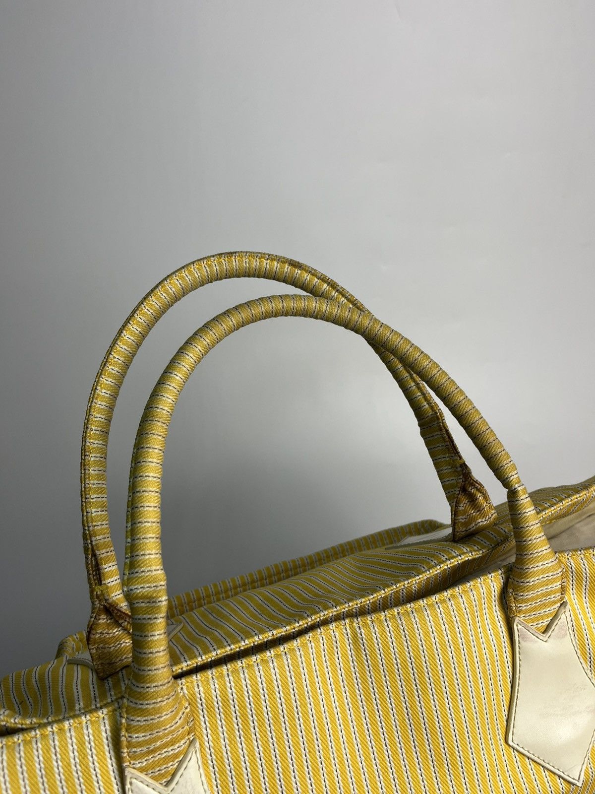 Vivienne Westwood Vivienne Westwood Yellow Striped Big Tote Bag Size ONE SIZE - 9 Thumbnail