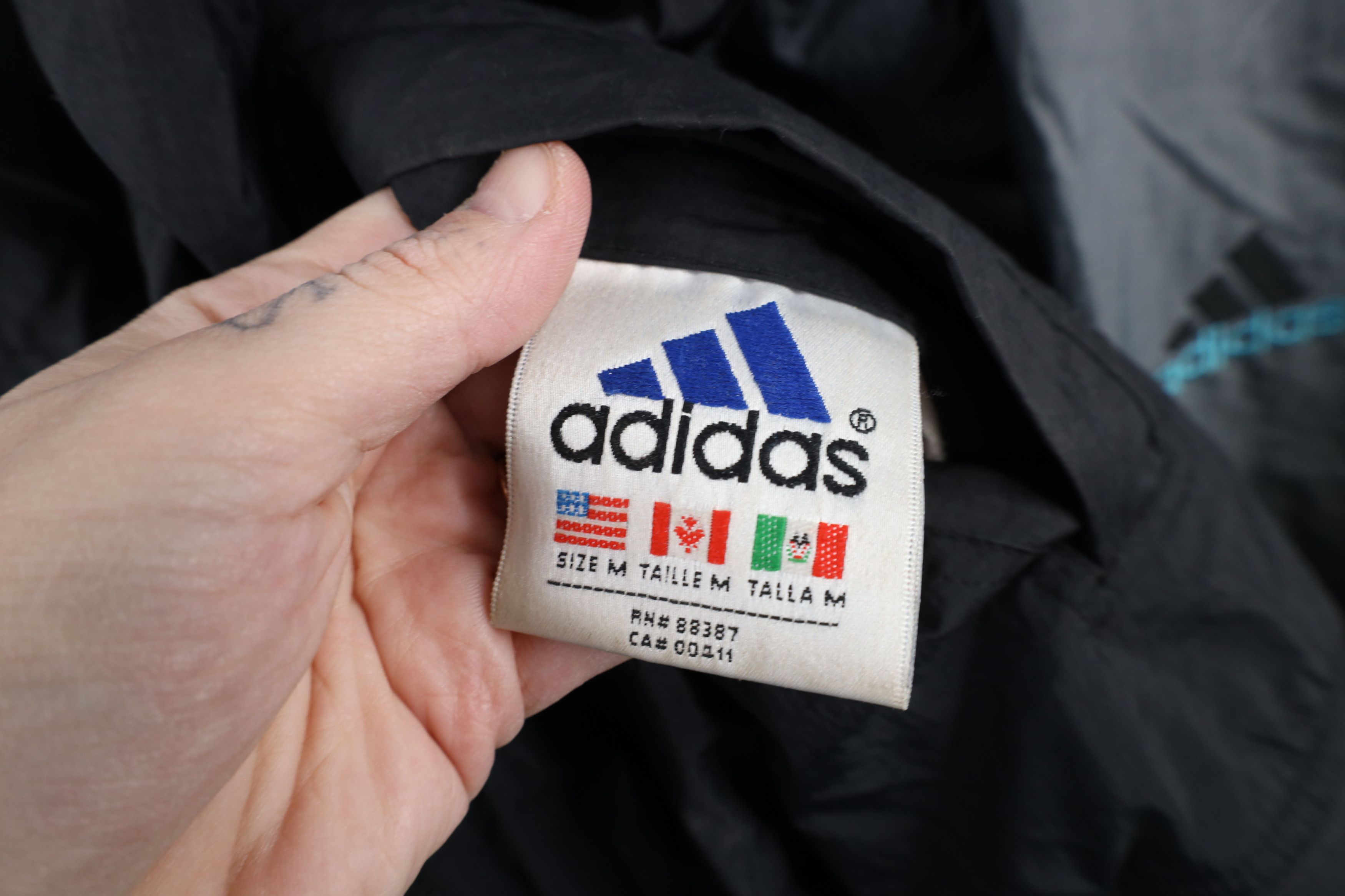 Adidas × Vintage Vintage 90s Adidas Reversible Full Zip Bomber Jacket Size US M / EU 48-50 / 2 - 5 Thumbnail