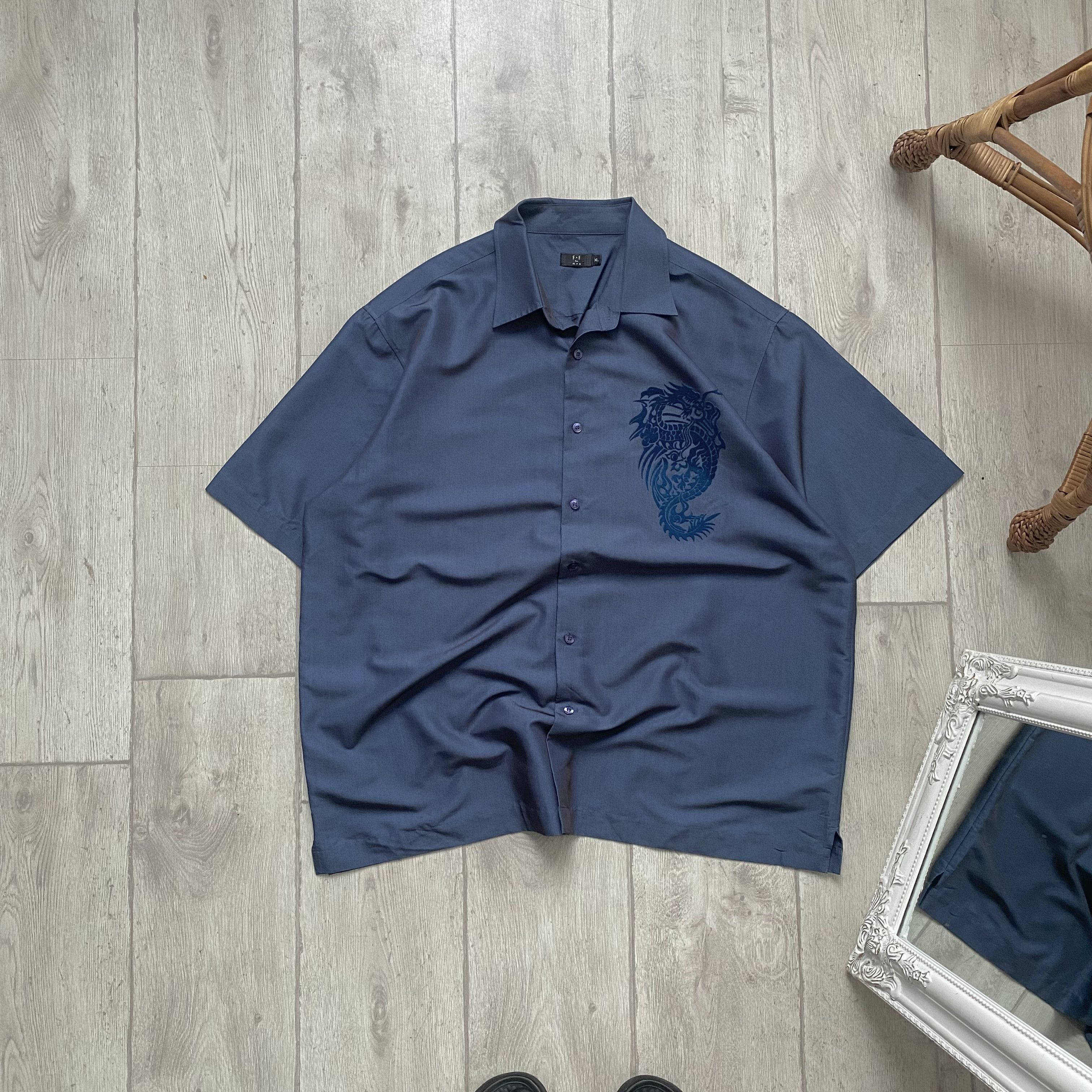 Japanese Brand Vintage Y2K Japanese Style Dragon Hawaiian Boxy Shirt Size US XL / EU 56 / 4 - 1 Thumbnail