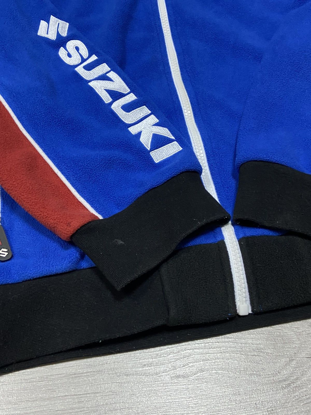 Vintage Suzuki vintage big logo zip sweatshirt fleece Size US XL / EU 56 / 4 - 5 Thumbnail