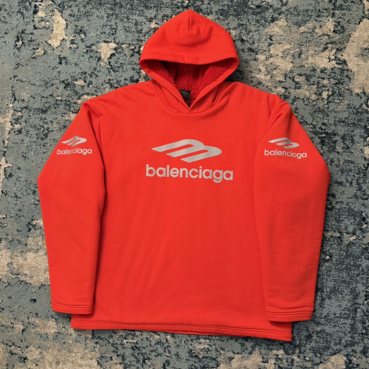 Balenciaga Balenciaga 3B Sports Icon fleece hoodie Size 3 Fits XL New Size US XL / EU 56 / 4 - 1 Thumbnail