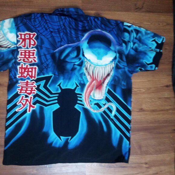 Changes Vintage Y2K Changes Marvel Venom Button Shirt Size US M / EU 48-50 / 2 - 7 Thumbnail